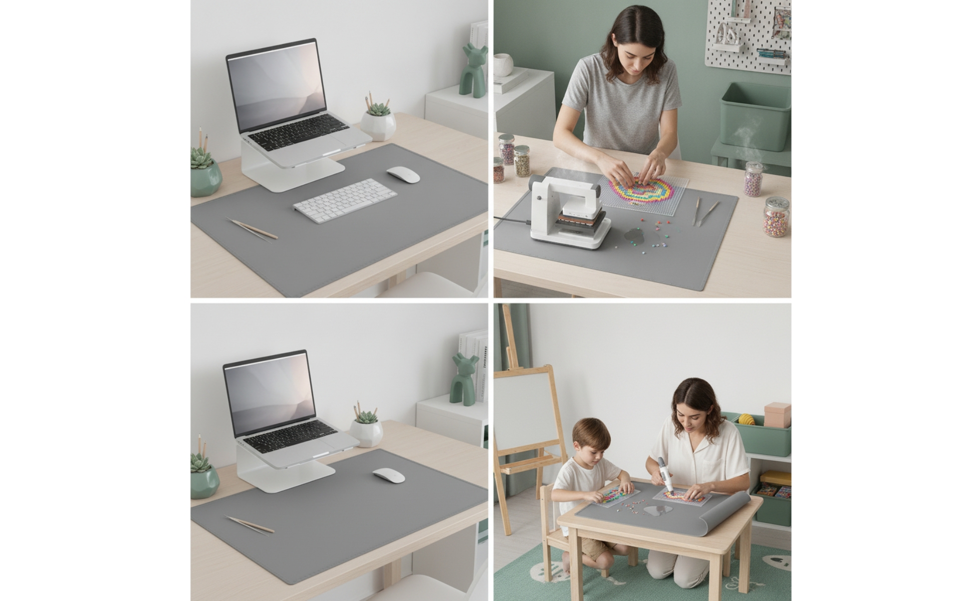Heat Press Mat Waterproof Silicone Ironing Mat Wipe-Clean for Crafters, Quilters
