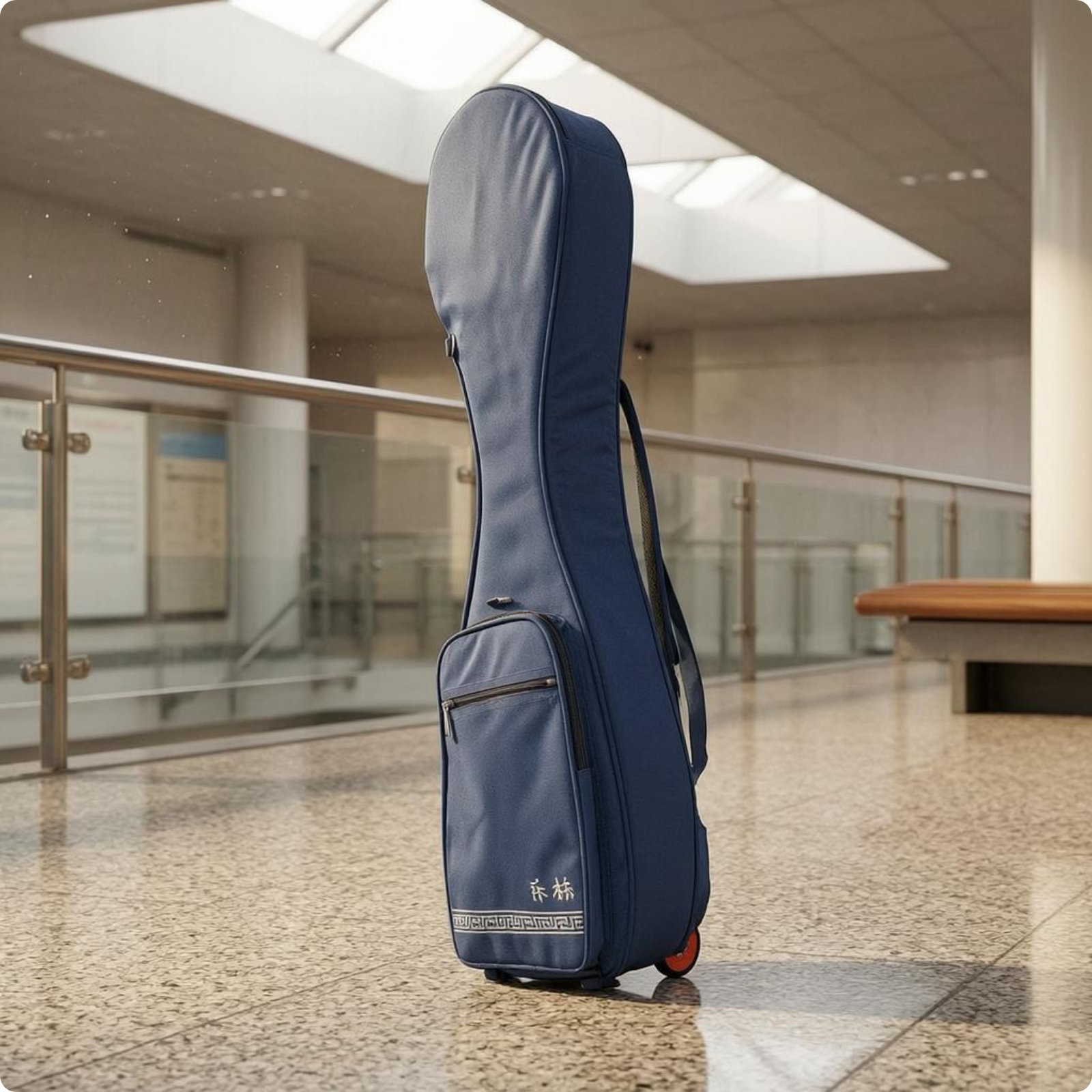 Pipa-Transporttasche mit Rollen Pipa-Reisetasche gepolstert für Transport