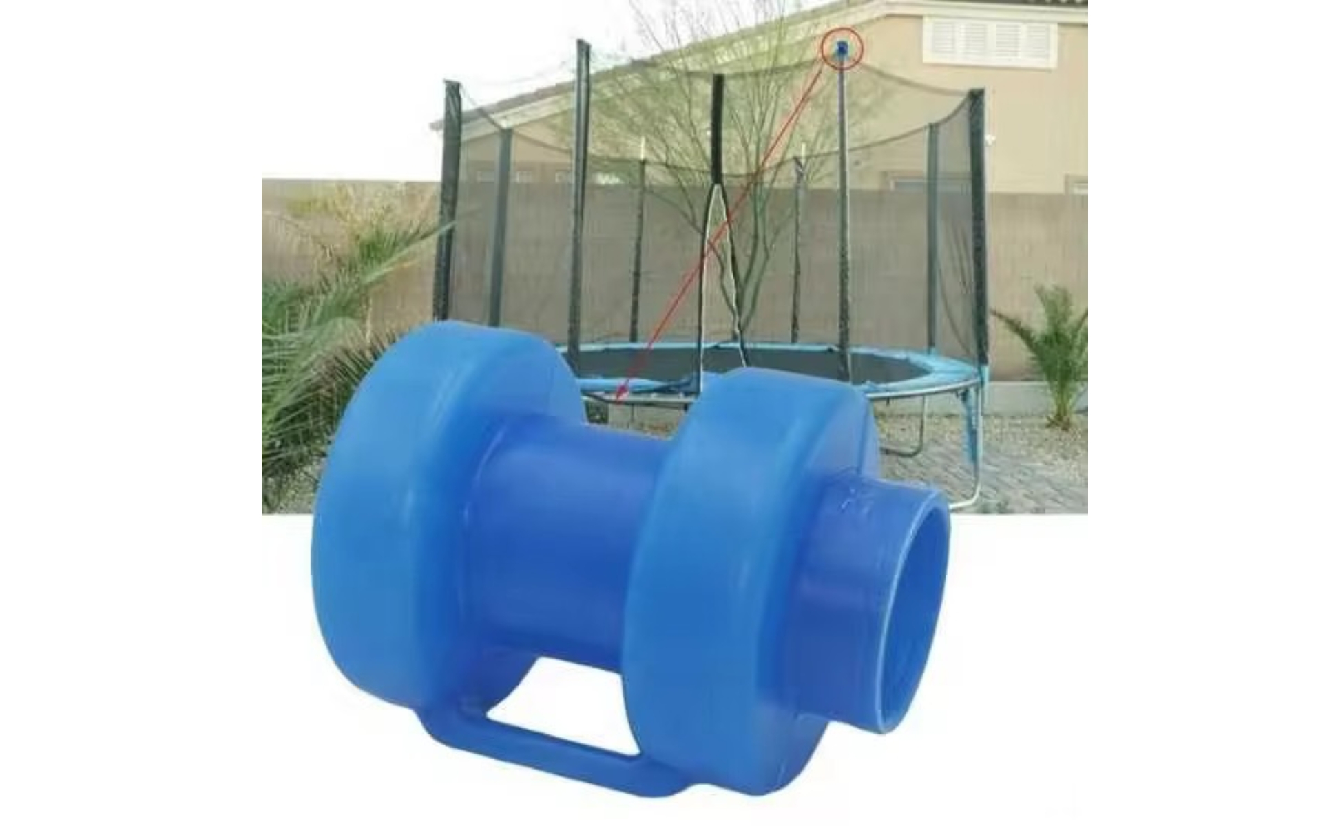 12 Pieces Trampoline Net Pole Cap Central Tube Trampoline Enclosure Pole Cap