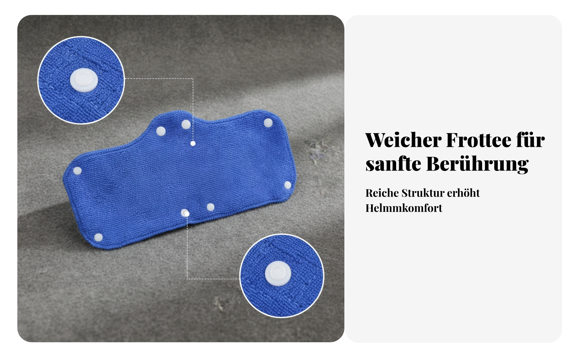 6 Pieces Helm-Schweißband mit Druckknöpfen Terry-Schweißband Saugfähig