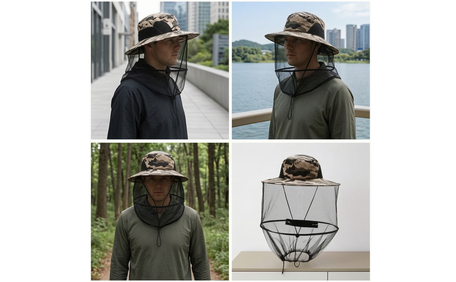 Beekeeping Hat with Veil Wide-Brim Hat for Beekeepers, Gardeners