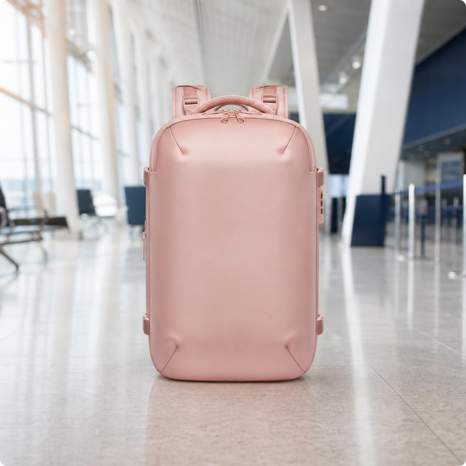 Vacuum Compression Backpack Ventilated Travel Bag Expandable