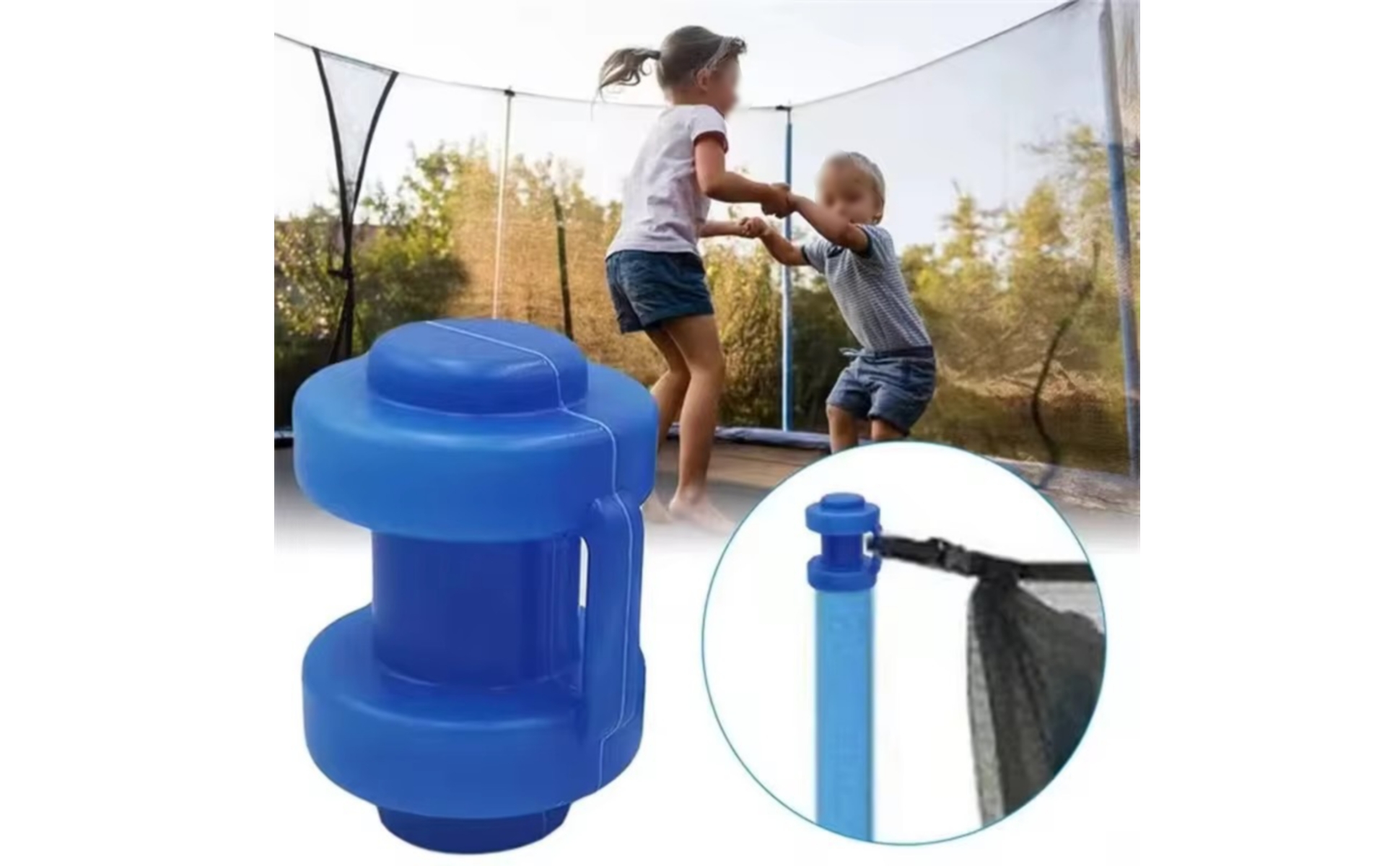 12 Pieces Trampoline Net Pole Cap Central Tube Trampoline Enclosure Pole Cap