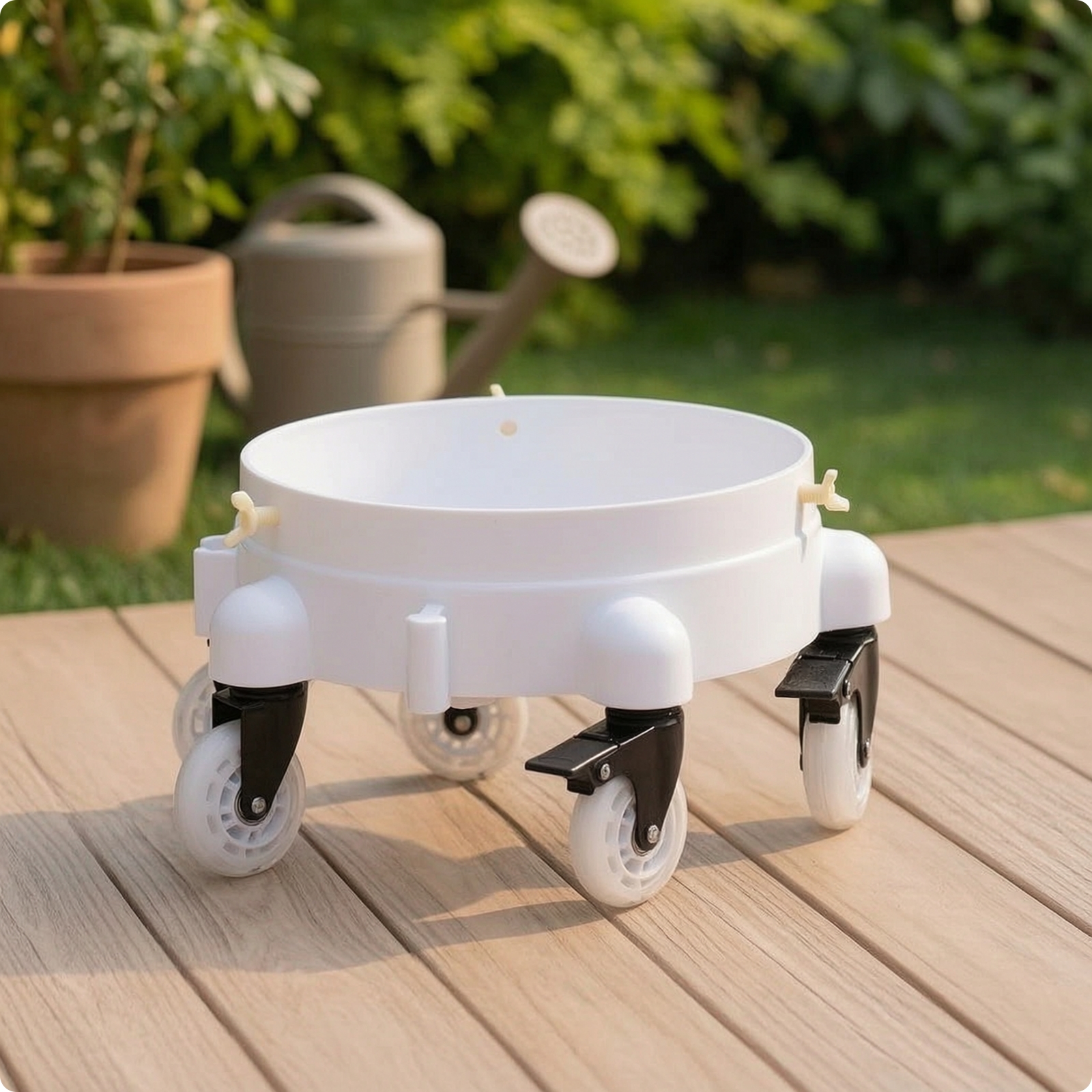 Pail Dolly with Wheels Mobile Pail Dolly Stable for Garage, Detailers