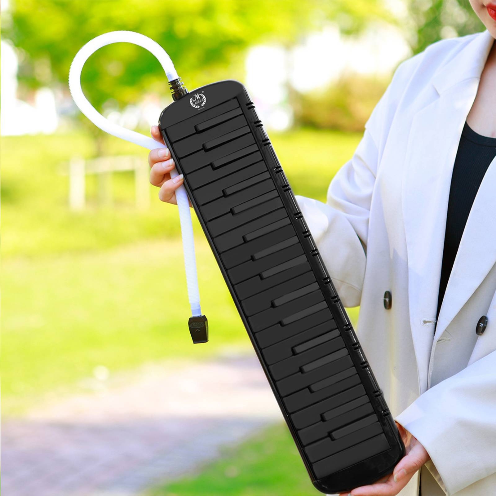 Melodica mit Koffer tragbar Melodica mit Mundstück bequem zu tragen für - Produktbild 4