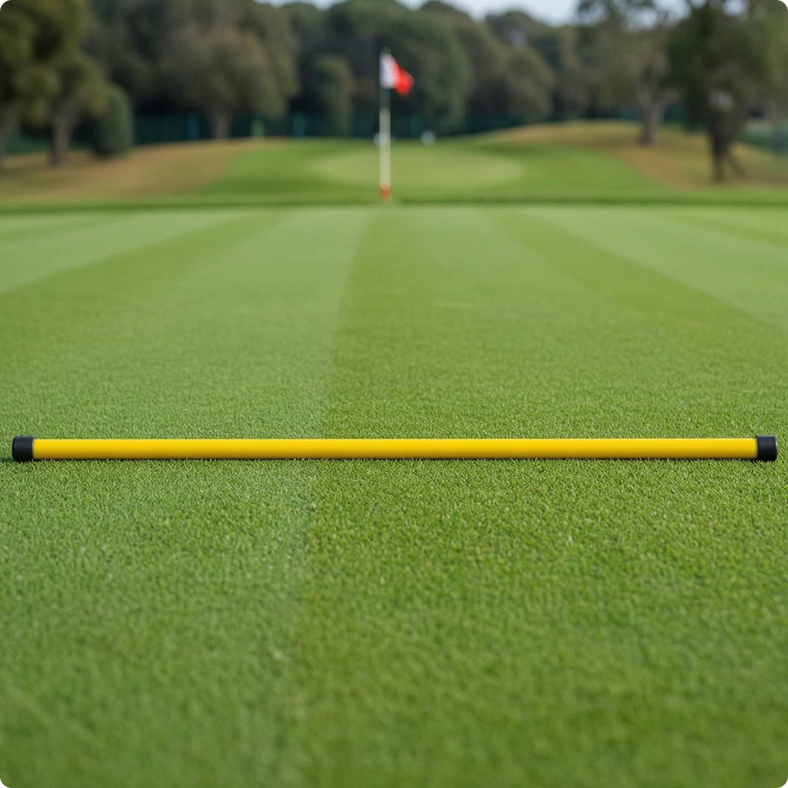 golf-ausrichtungsstab einfach golf-trainingsstab kompakt für golfer, anfänger