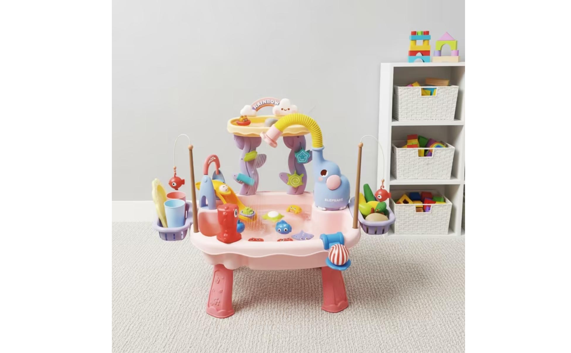 Elephant Water Table Circulating Faucet Animal Water Park Rainbow Arch