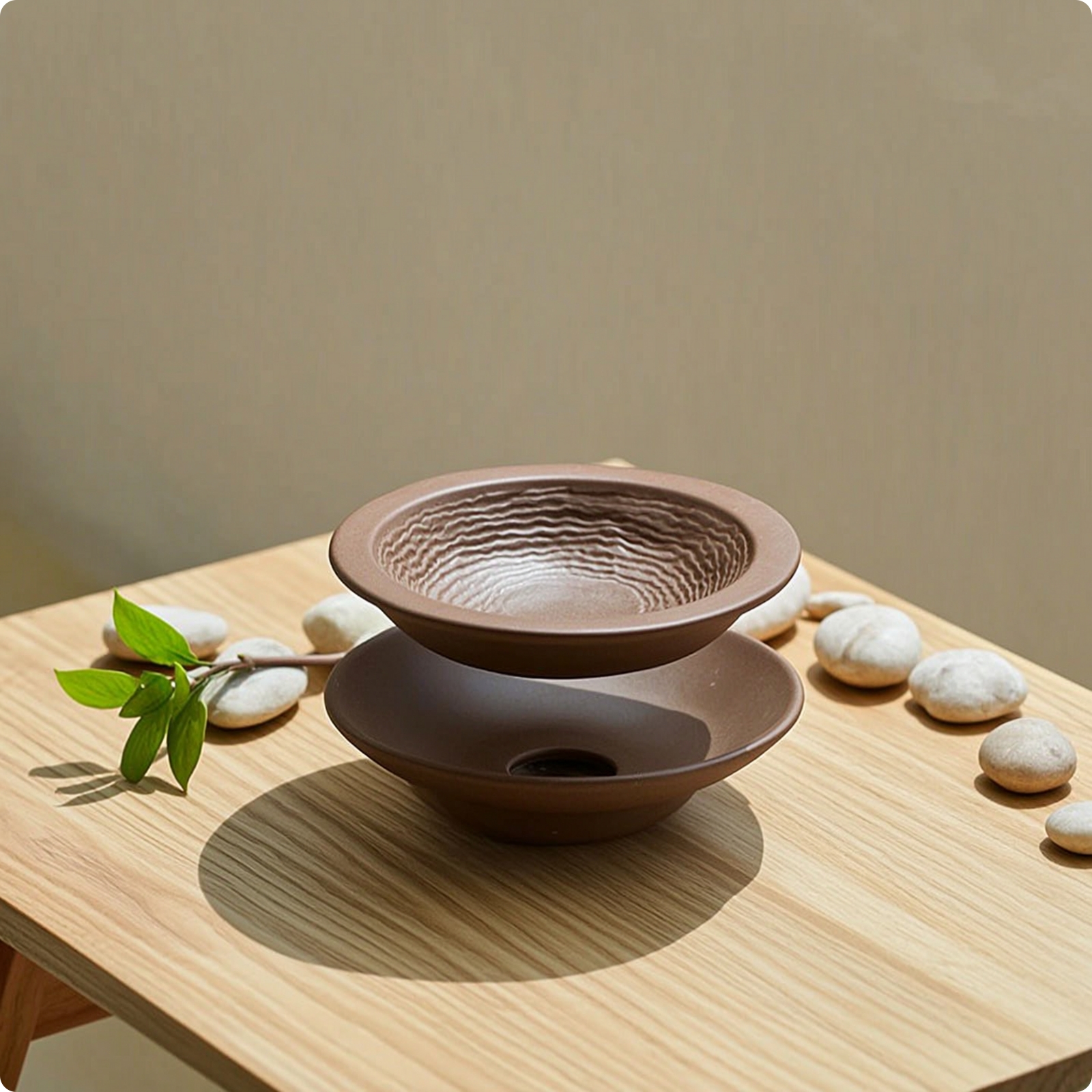 Split-Style Basin with Base Easy-to-Clean Turtle Bathing Dish Stepped