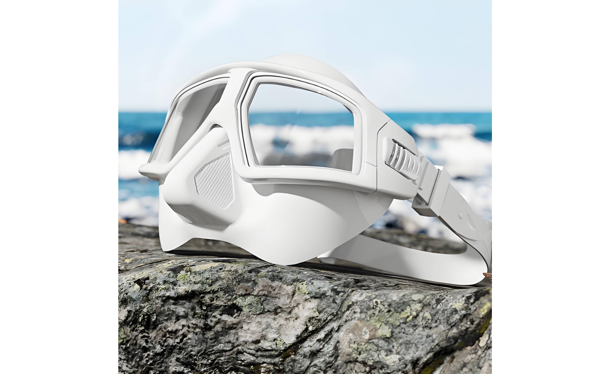 Snorkeling Mask with Silicone Skirt Wide-View Diving Mask with Tempered Glass