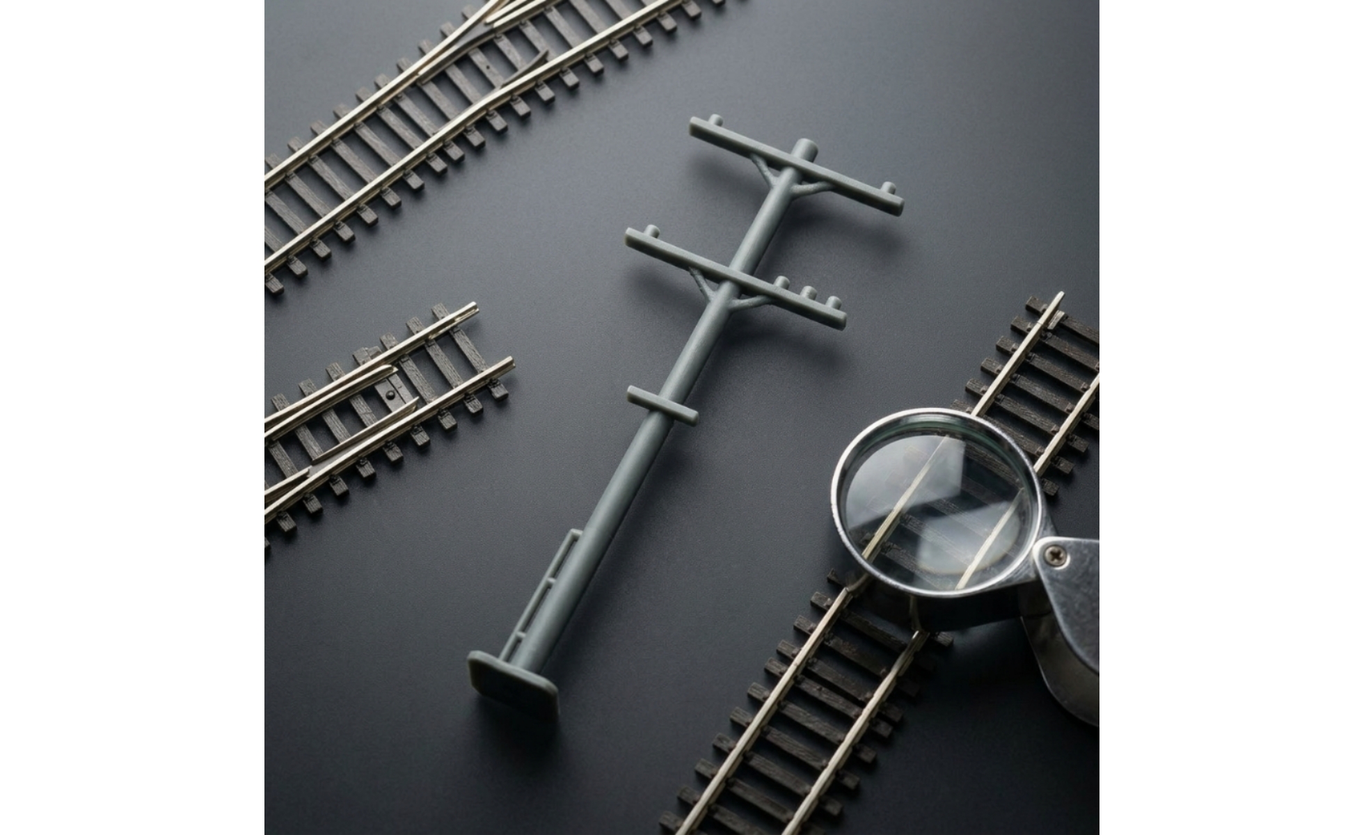 HO Scale Utility Pole Industrial for Railway Scenes, Diorama Builders, Hobbyists