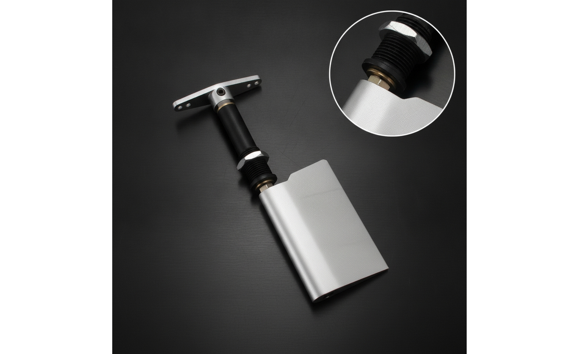 RC Boat Rudder Aluminum Alloy Rudder Assembly with Steering Arm Stainless Steel