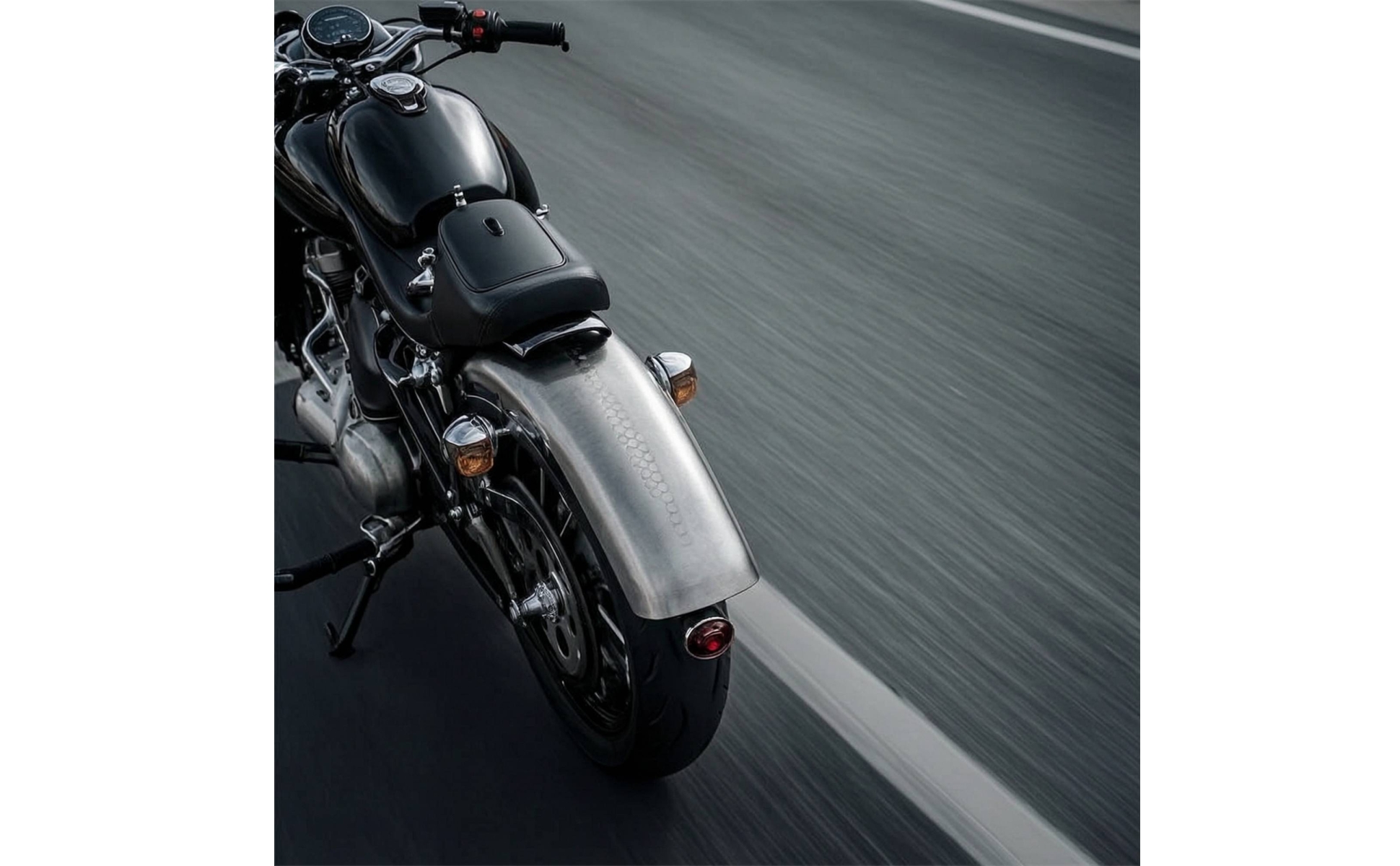 Motorcycle Splash Guard 155mm Motorcycle Rear Mudguard Raw Metal