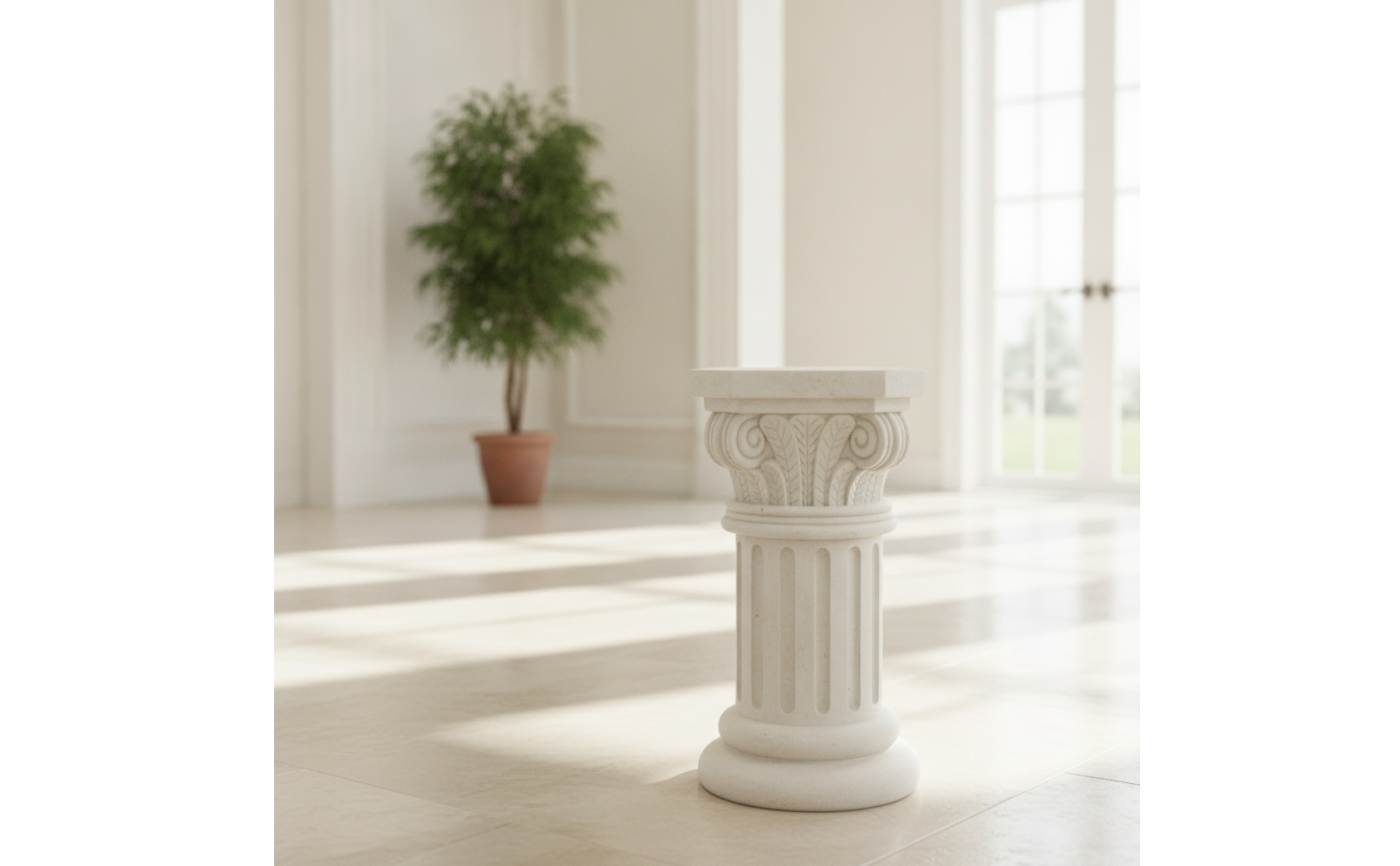 Roman Column Pedestal 古典 Garden Column Classical for Entryway, Wedding