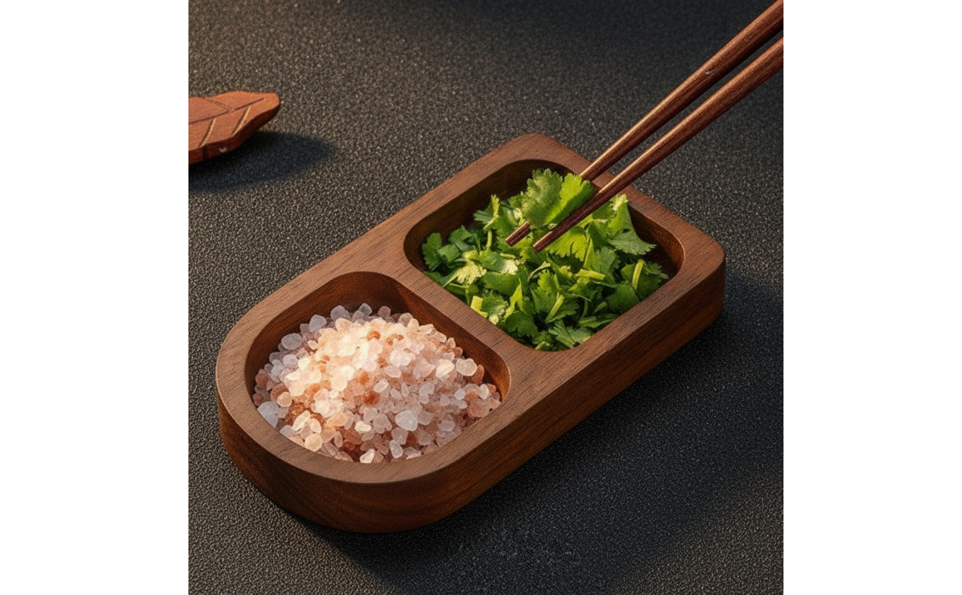 Condiment Dish Wooden Sauce Dish Sturdy for Hot Pot, Barbecue