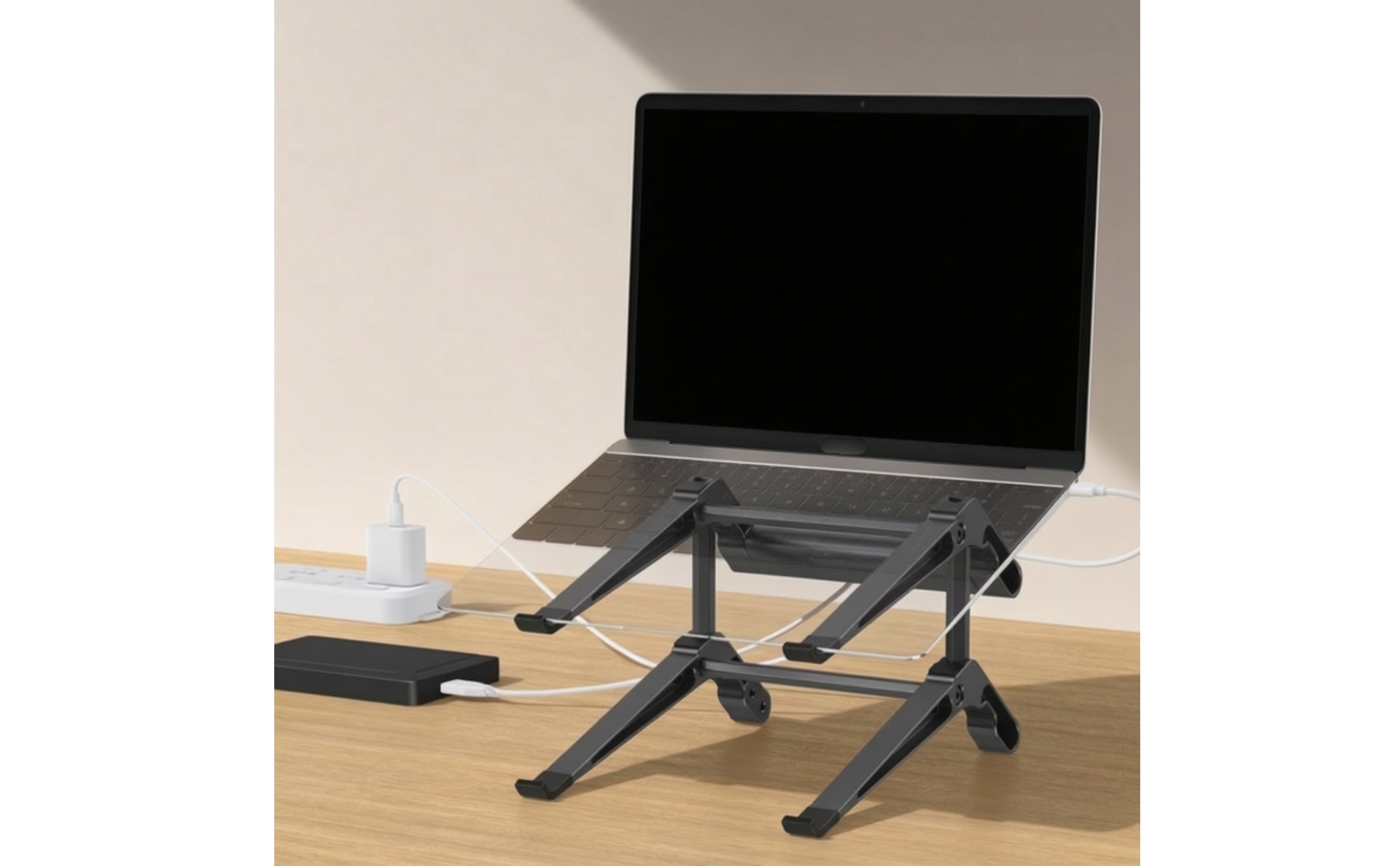 Two-tierLayer Laptop Stand Open-Frame Laptop Stand Angled for Home Office