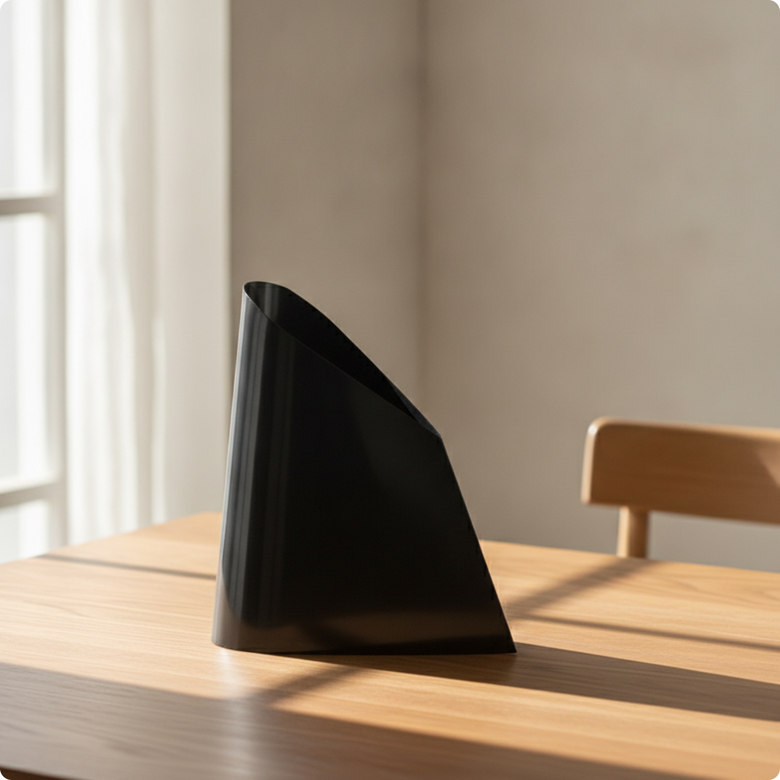 Trapezoid Vase Minimalist Sculptural Vase Geometric for Living Room