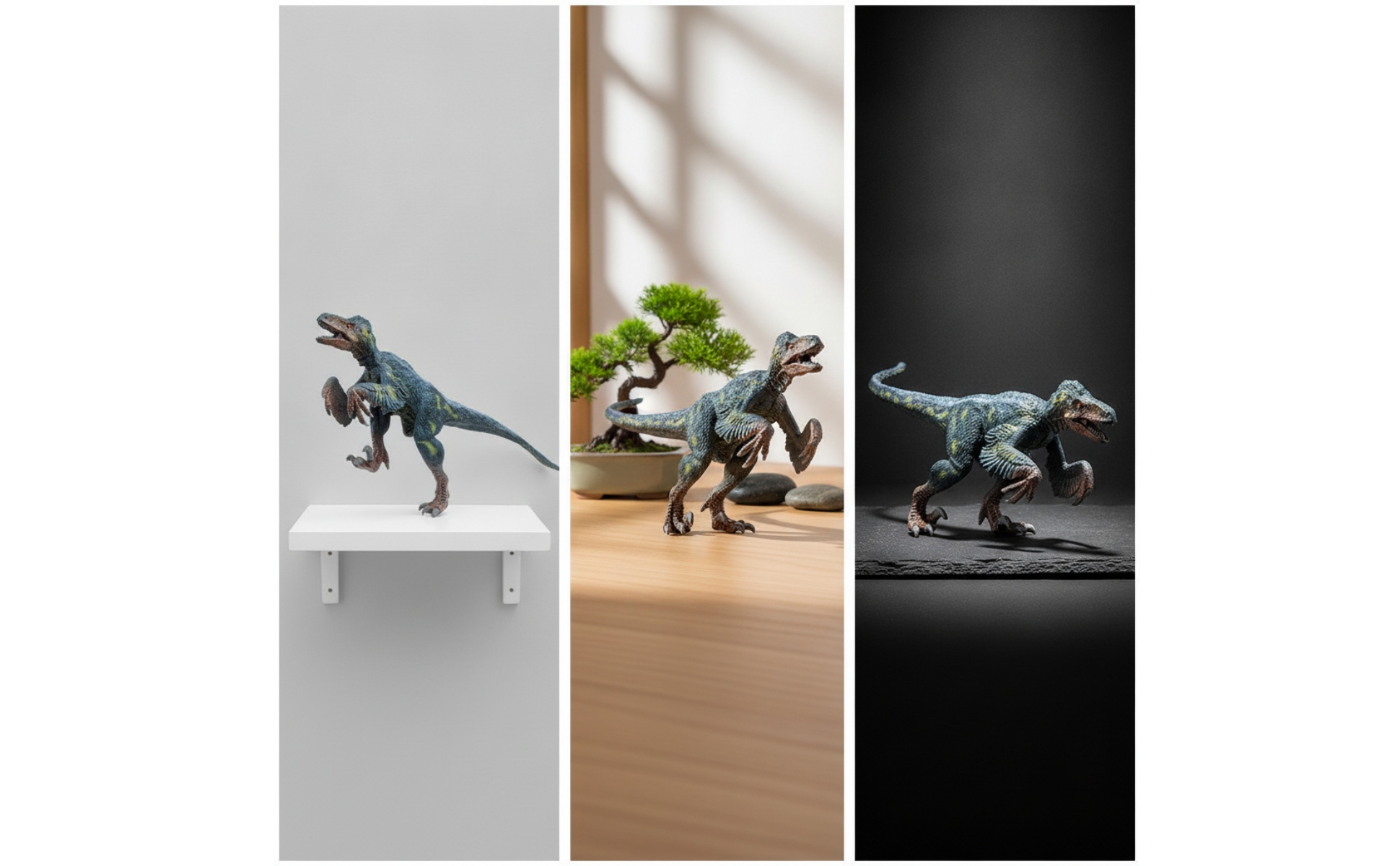 Utahraptor Figurine Hard Plastic Utahraptor Figure Detailed for Desk, Collectors
