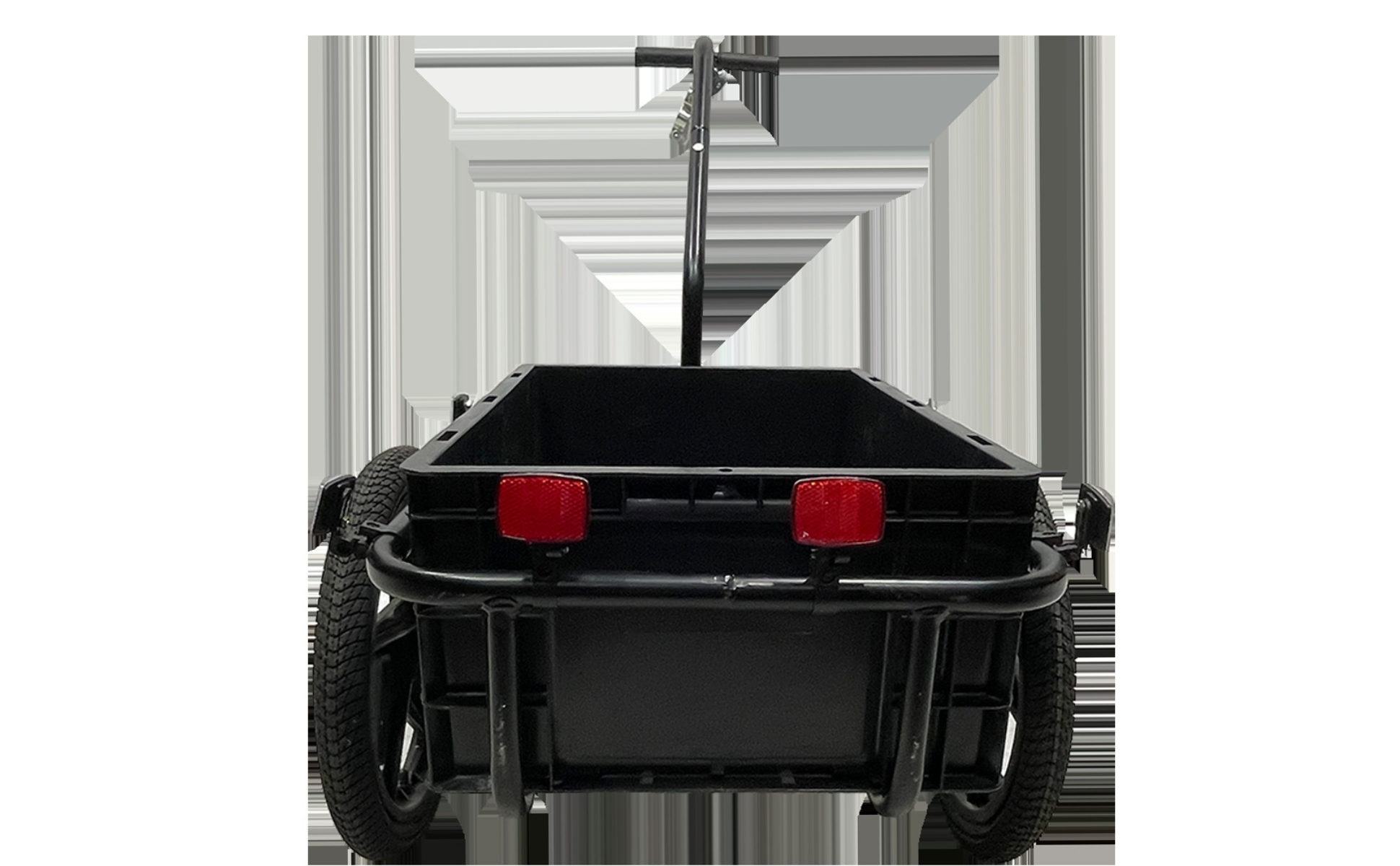 Cycle Trailer with Cargo Box Detachable Bike Cargo Trailer Pneumatic