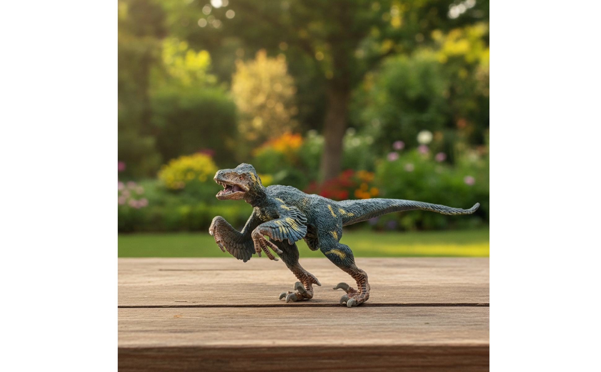 Utahraptor Figurine Hard Plastic Utahraptor Figure Detailed for Desk, Collectors