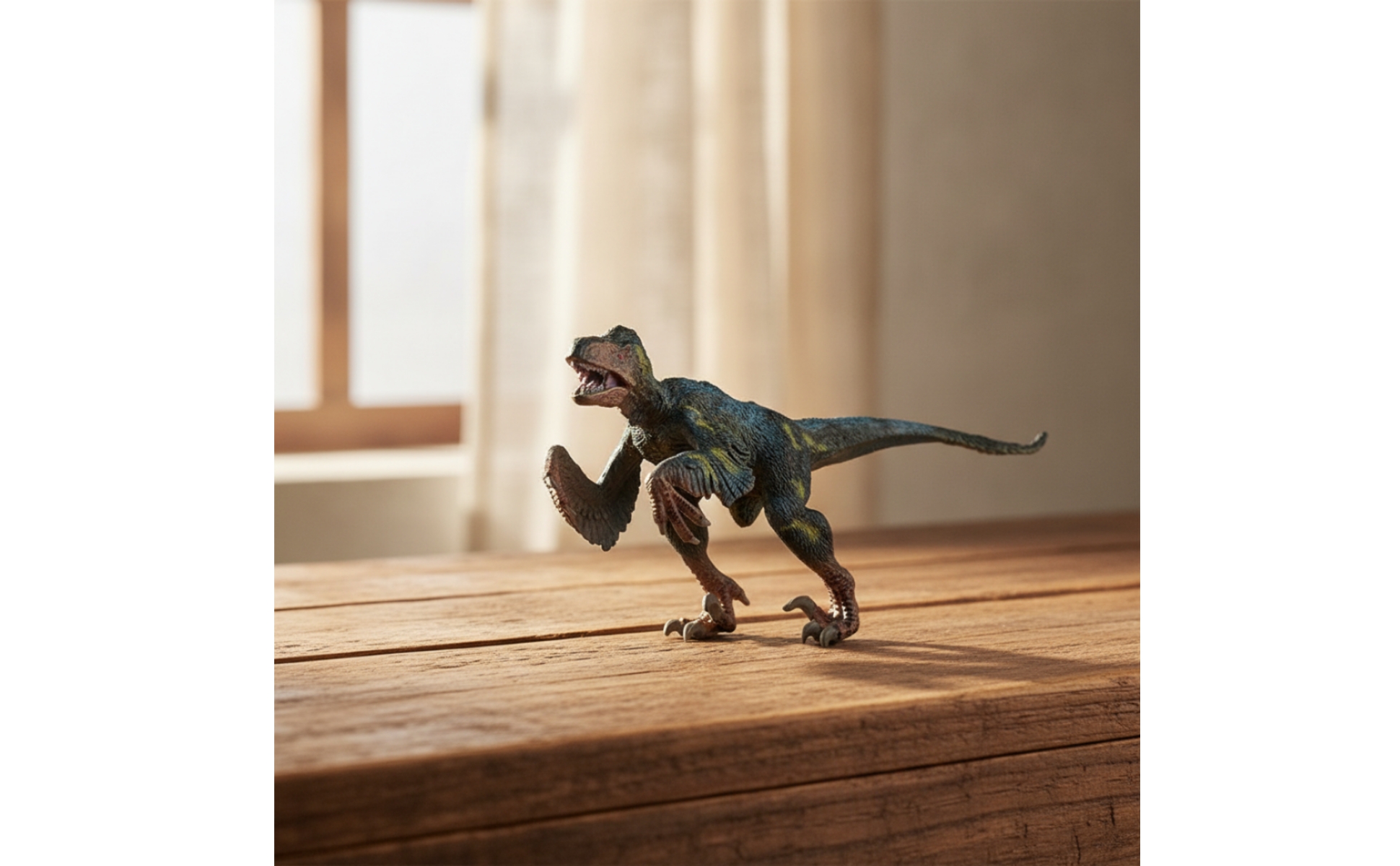Utahraptor Figurine Hard Plastic Utahraptor Figure Detailed for Desk, Collectors
