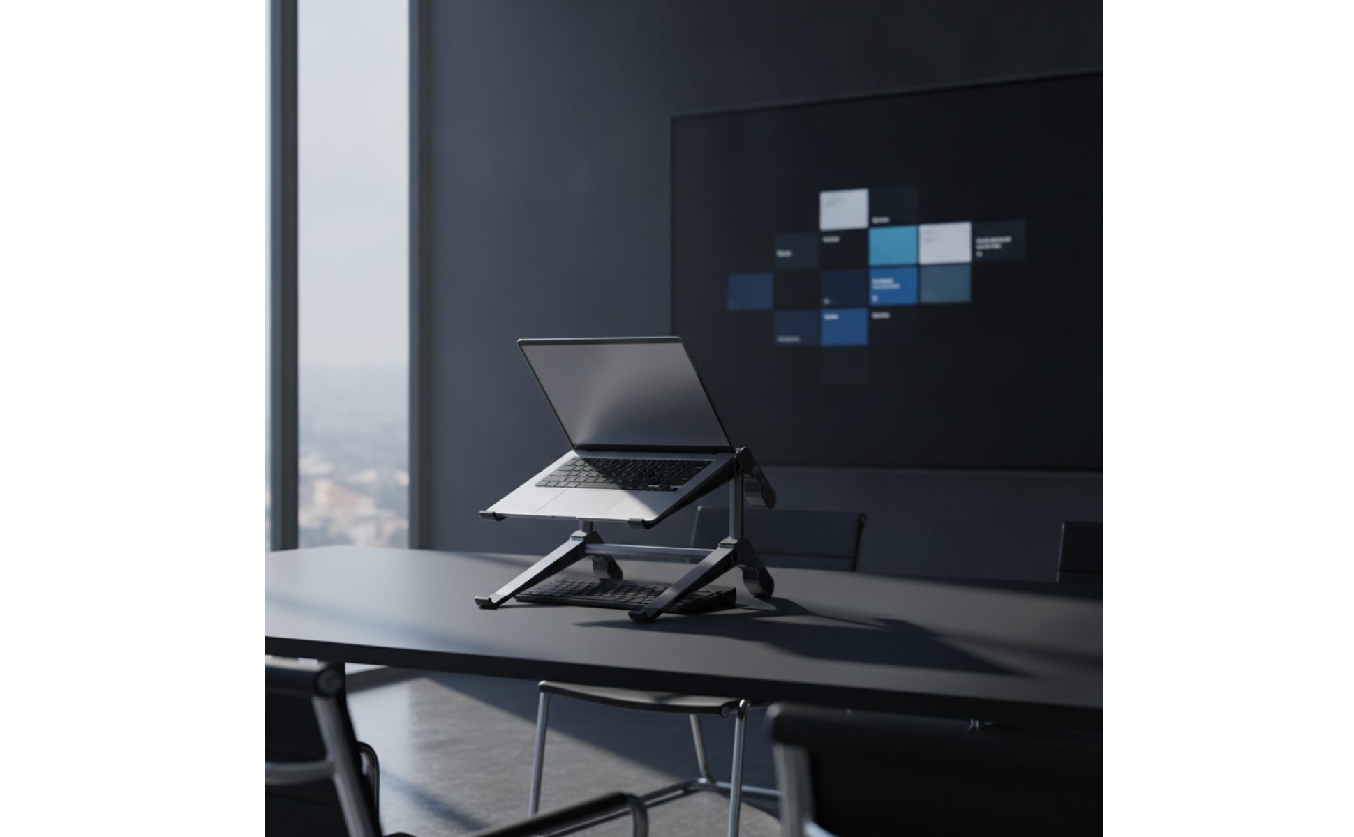 Two-tierLayer Laptop Stand Open-Frame Laptop Stand Angled for Home Office
