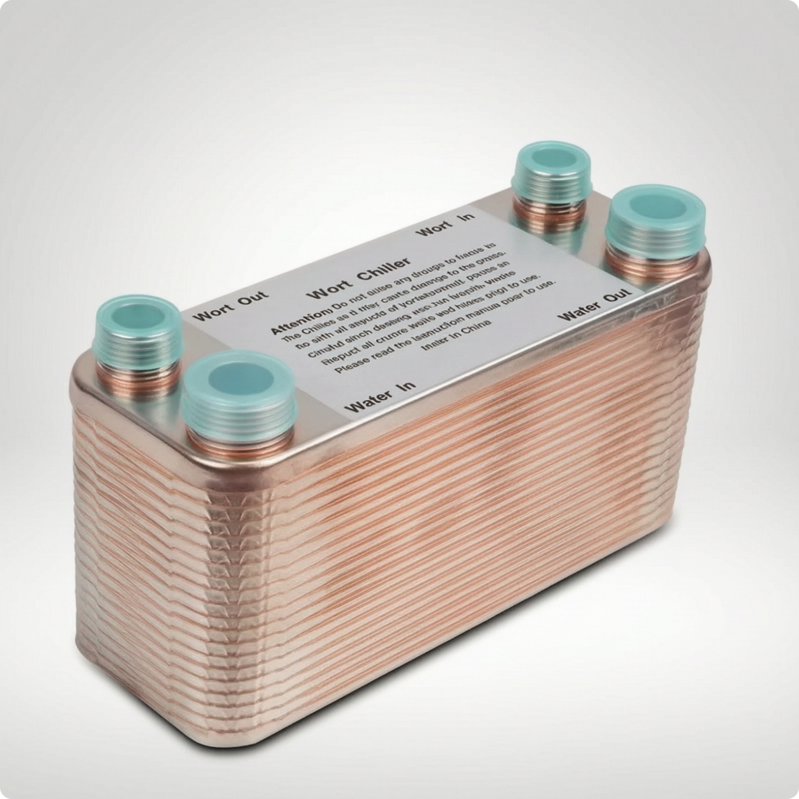 Plate Wort Chiller High-Efficiency Brazed Plate Heat Exchanger Sturdy