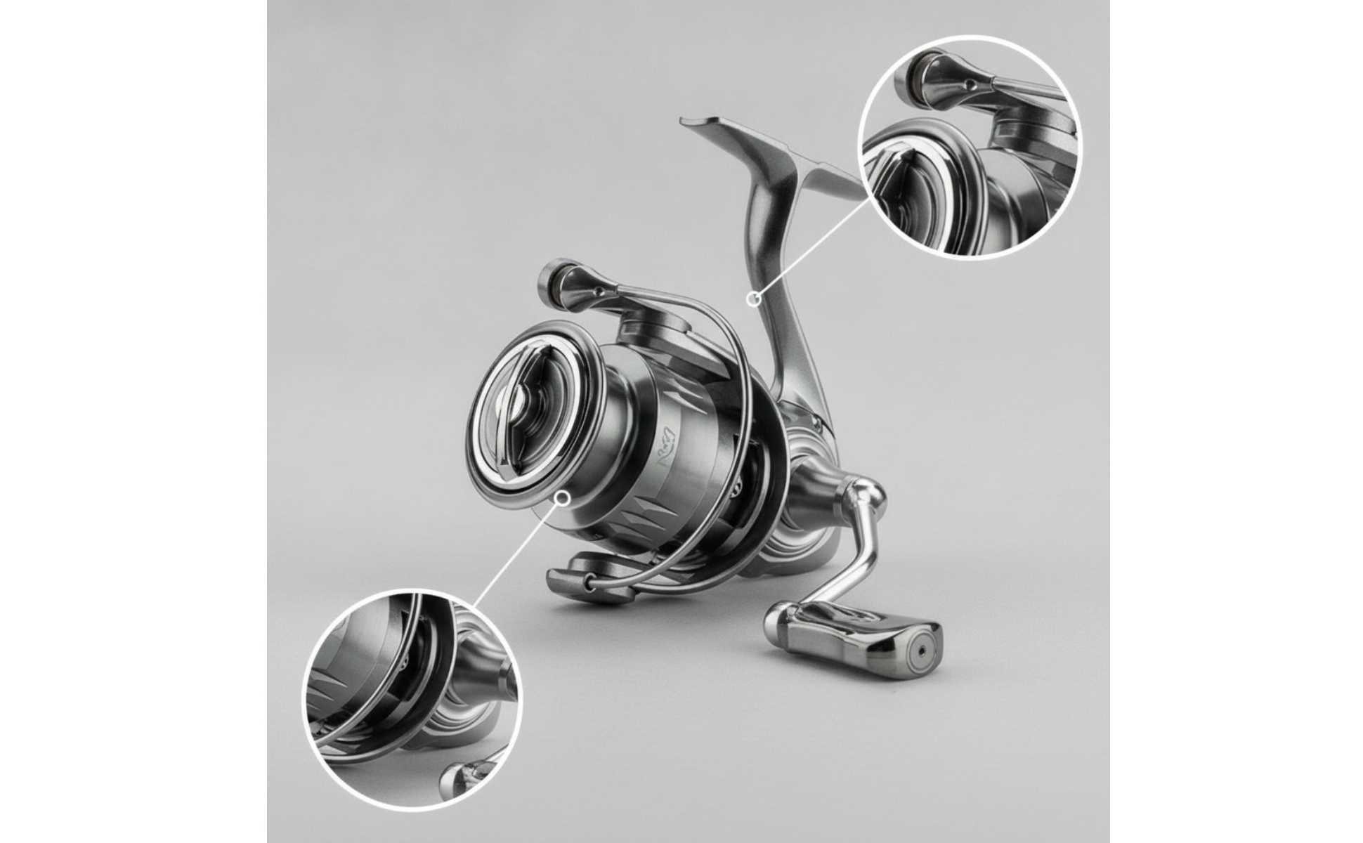 Rotating Reel with Shallow Spool Waterproof Carbon Fiber Fishing Reel