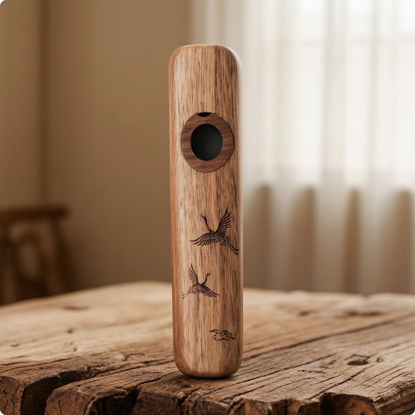 Holzkazoo poliert Kazoo tragbar für Hobbyspieler