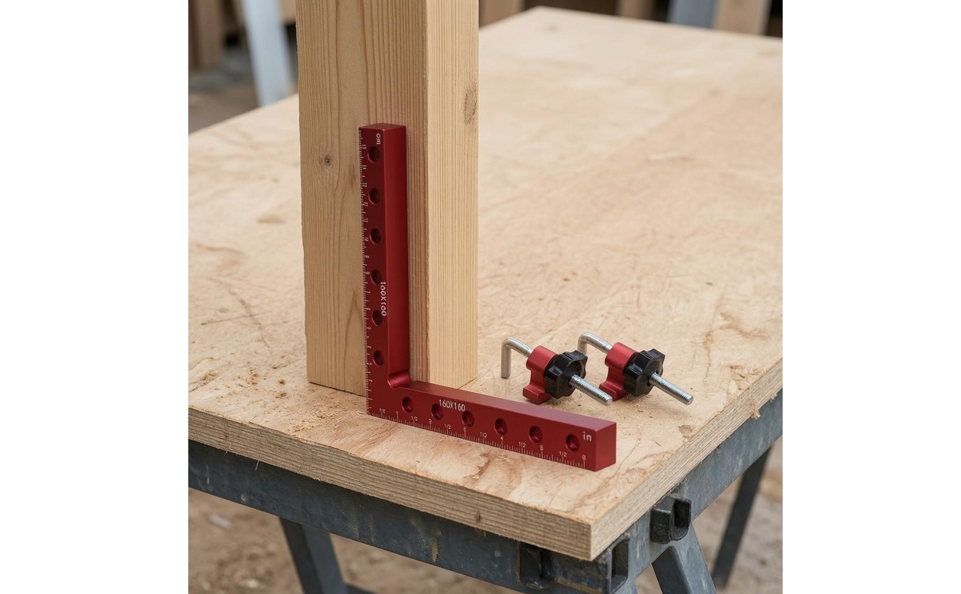 3 Pieces 90 Grad Positionierwinkel Aluminiumlegierung 90-Grad-Winkelklemme