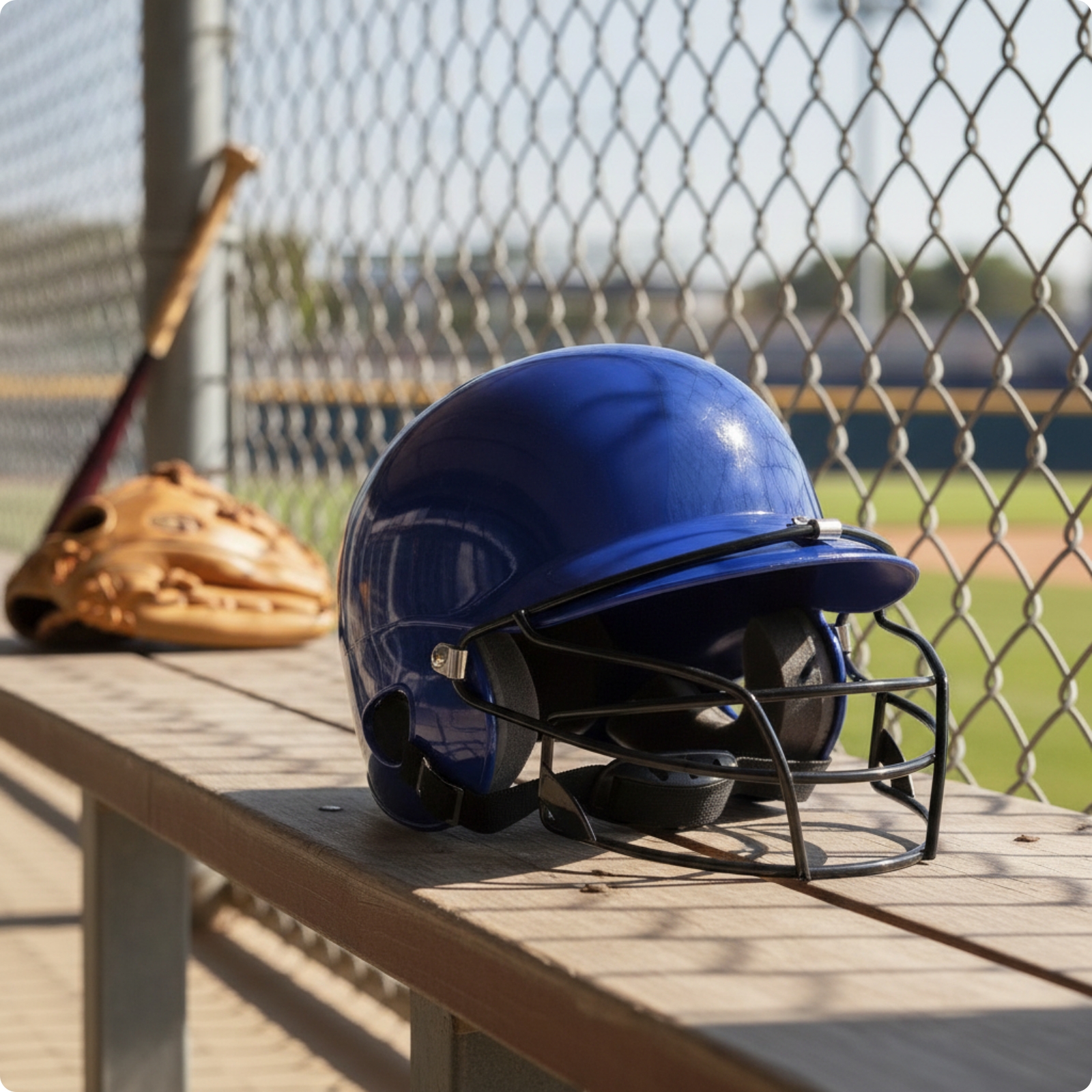 Baseballhelm mit Gesichtsschutz gepolstert Baseball-Schutzhelm belüftet