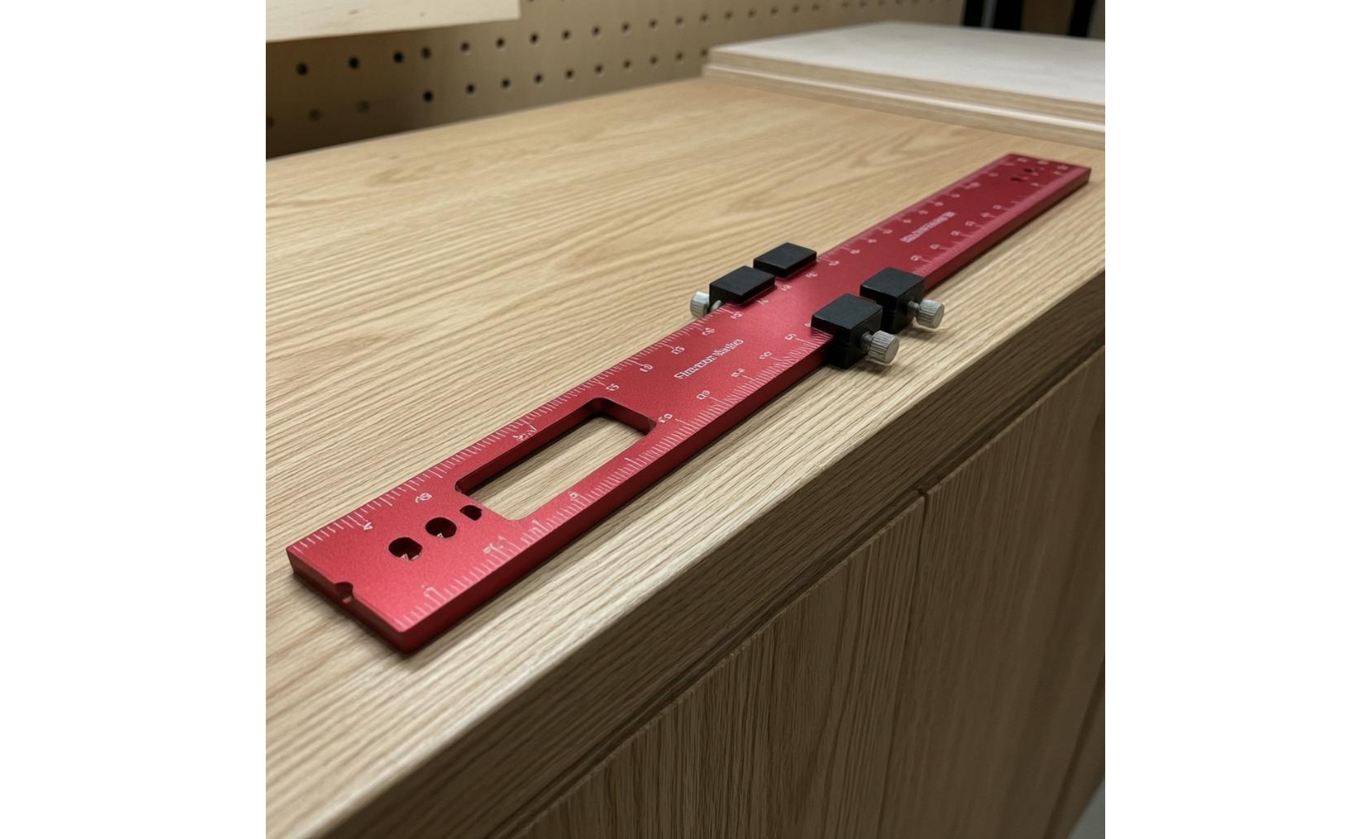 3 Pieces Ruler Set Etched Scale Woodworking Ruler Set