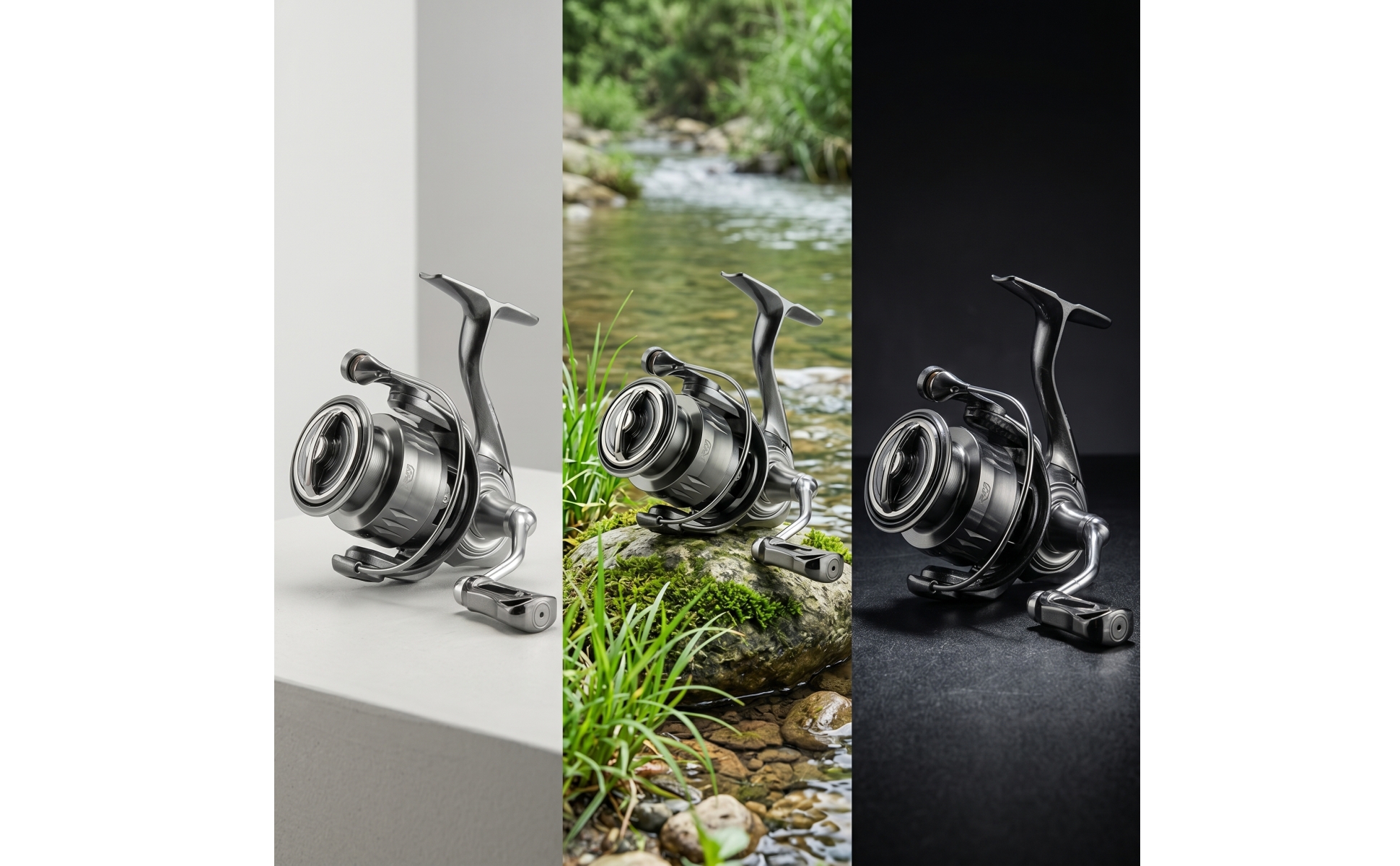Rotating Reel with Shallow Spool Waterproof Carbon Fiber Fishing Reel