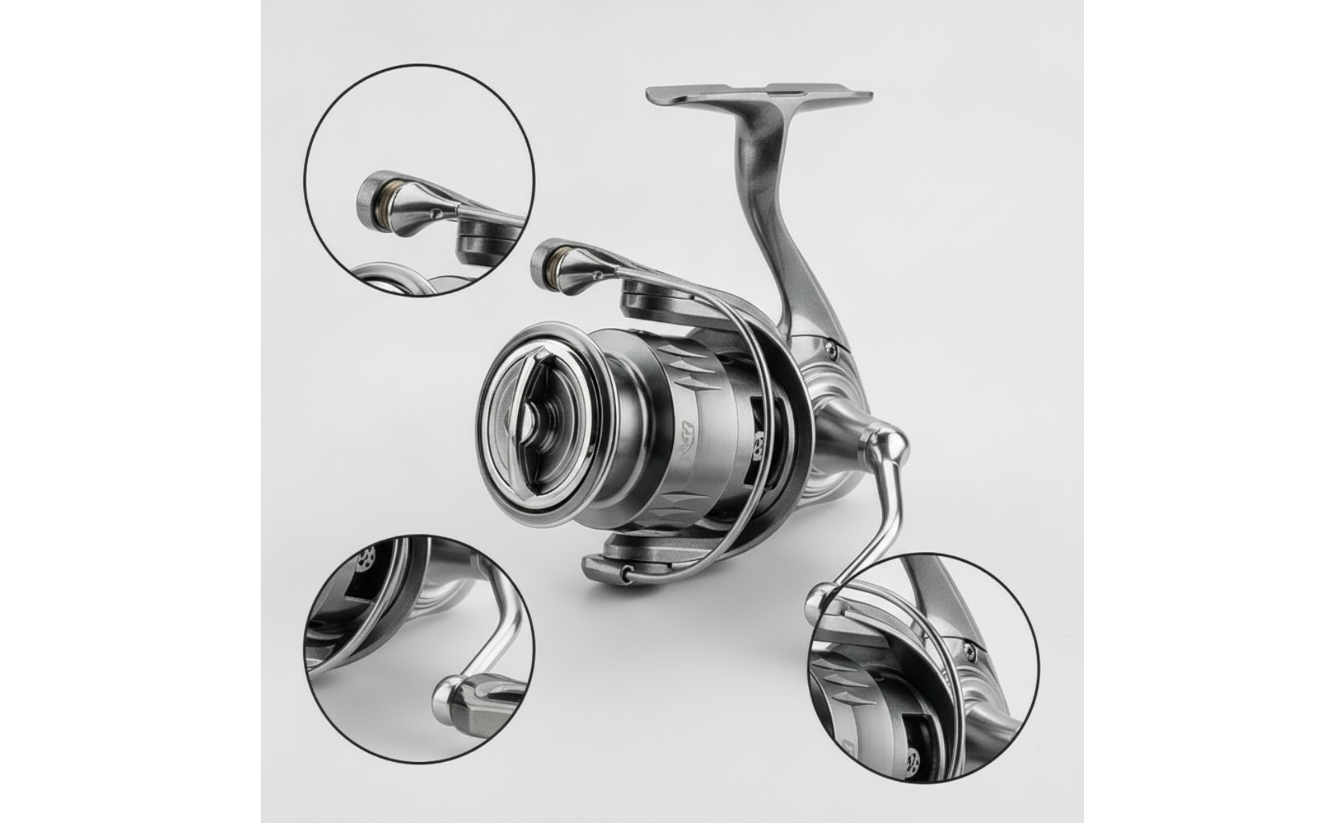Rotating Reel with Shallow Spool Waterproof Carbon Fiber Fishing Reel