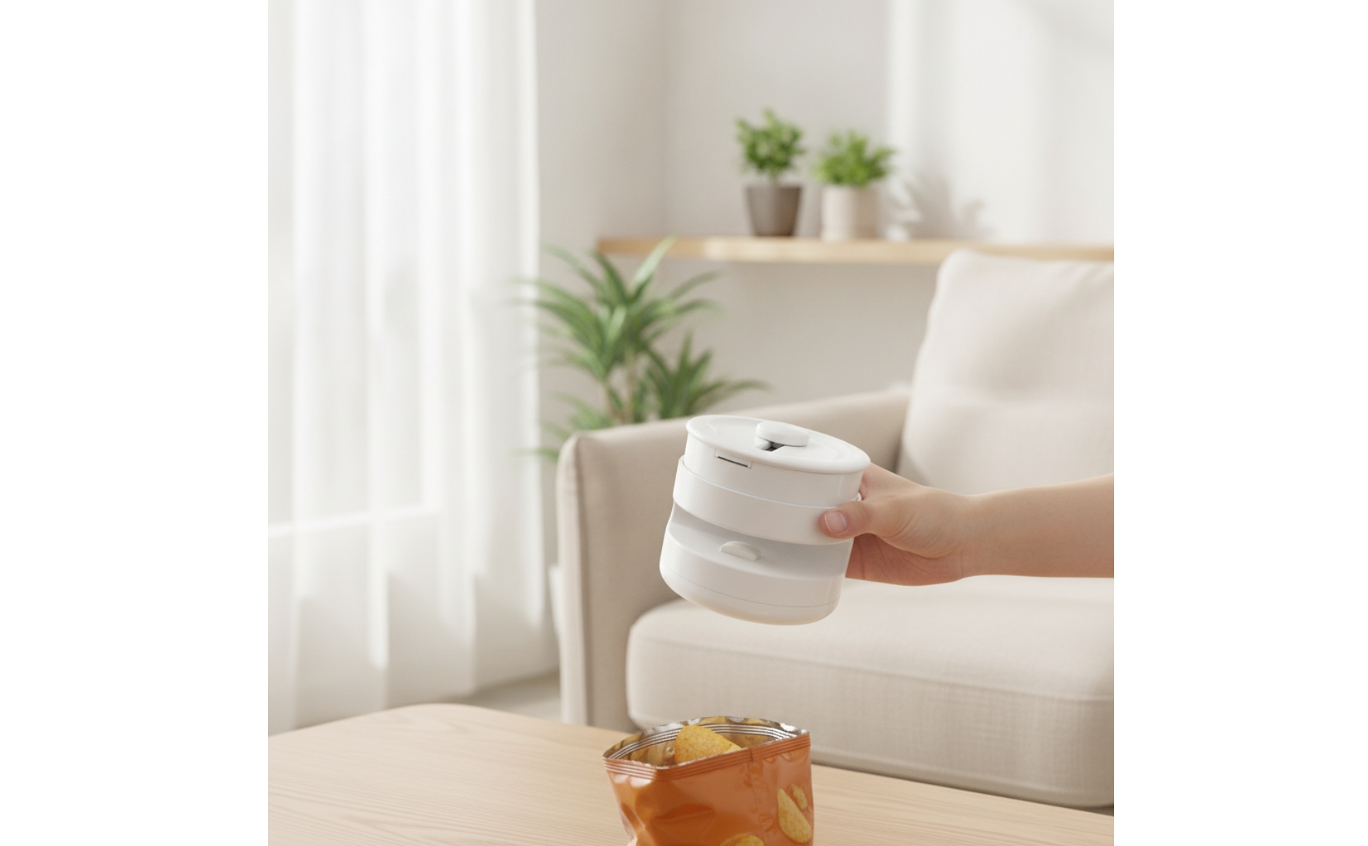 Portable Bag Sealer Rechargeable Bag Sealer with and Magnetic Attachment