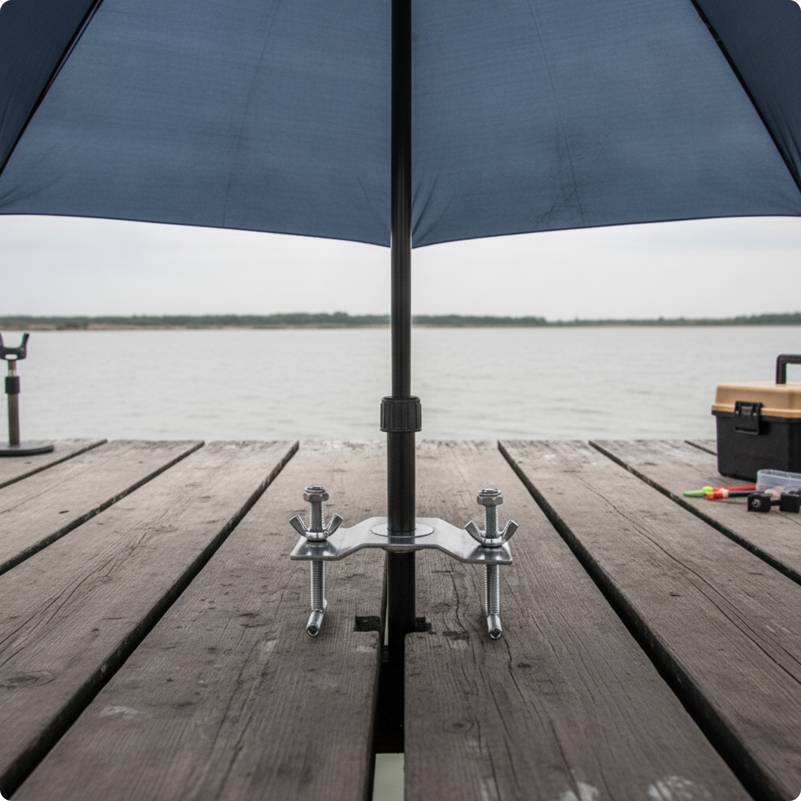 Umbrella Bracket with Base Plate Outdoor Hardware Stable for Dock