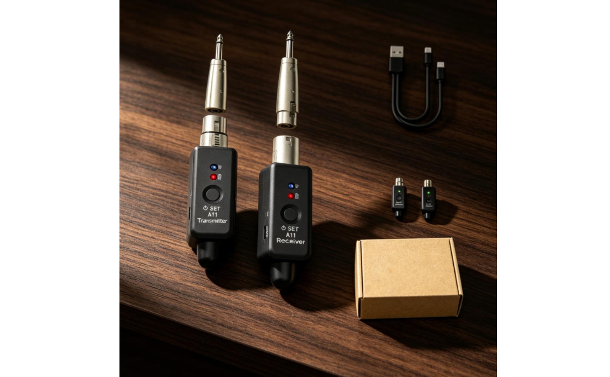 Wireless Guitar Transmitter Receiver Compact for Rehearsal, Guitarists, Bassists