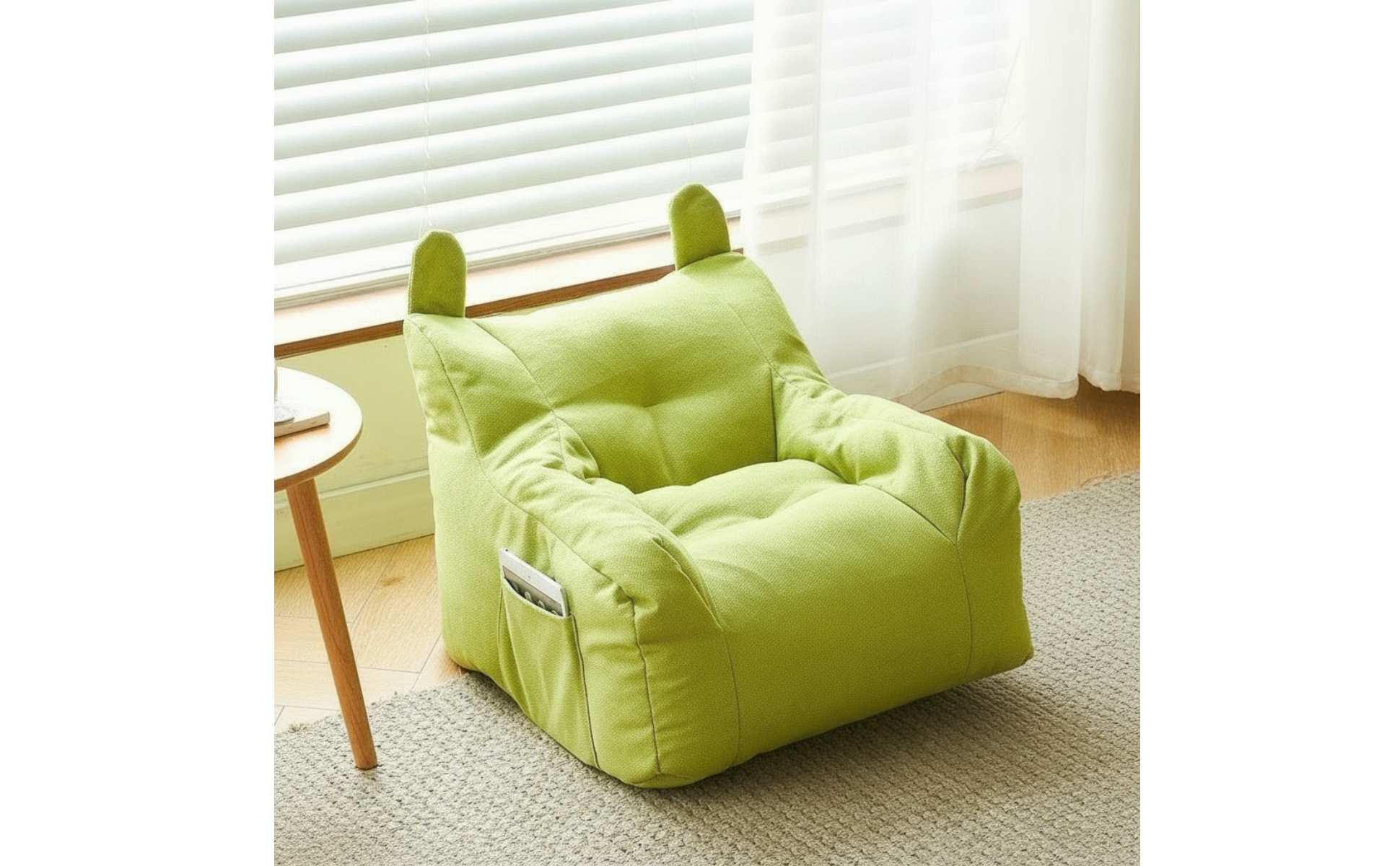 Floor Sofa with Ears Soft Children Sofa Padded for Playroom, Bedroom, Toddlers