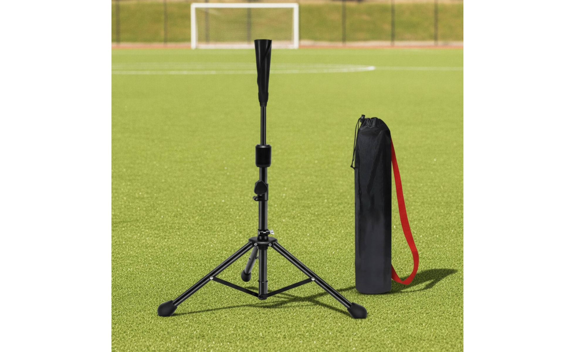 Batting Tee with Carrying Bag Adjustable Height Tripod Batting Tee Foldable