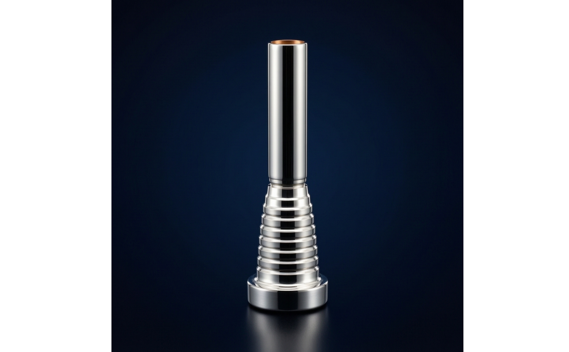 Trumpet Mouthpiece with Spiral Body Silver-Plated for Rehearsal, Students