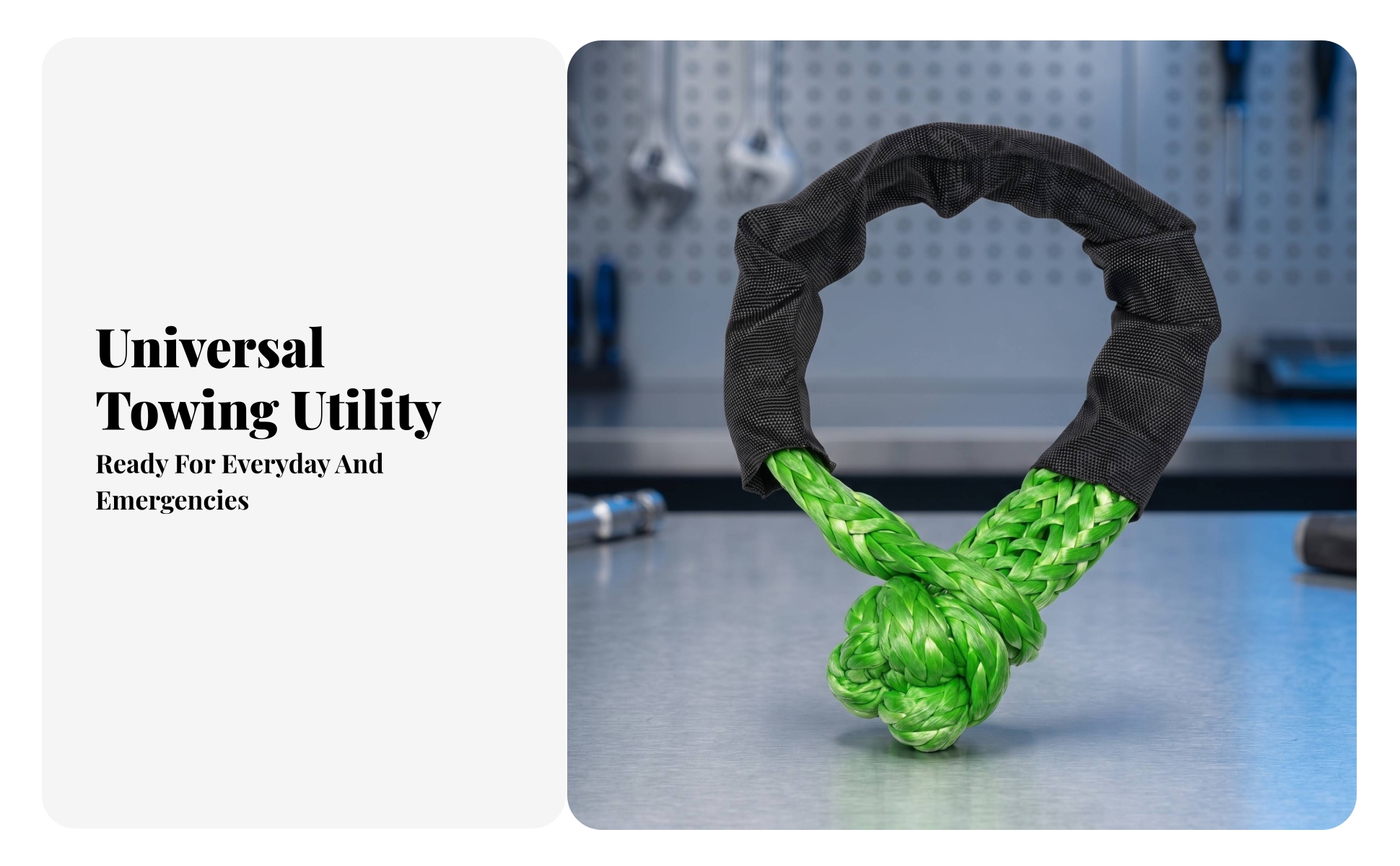 Synthetic Soft Guarding Sleeve Towing Knot-Ended
