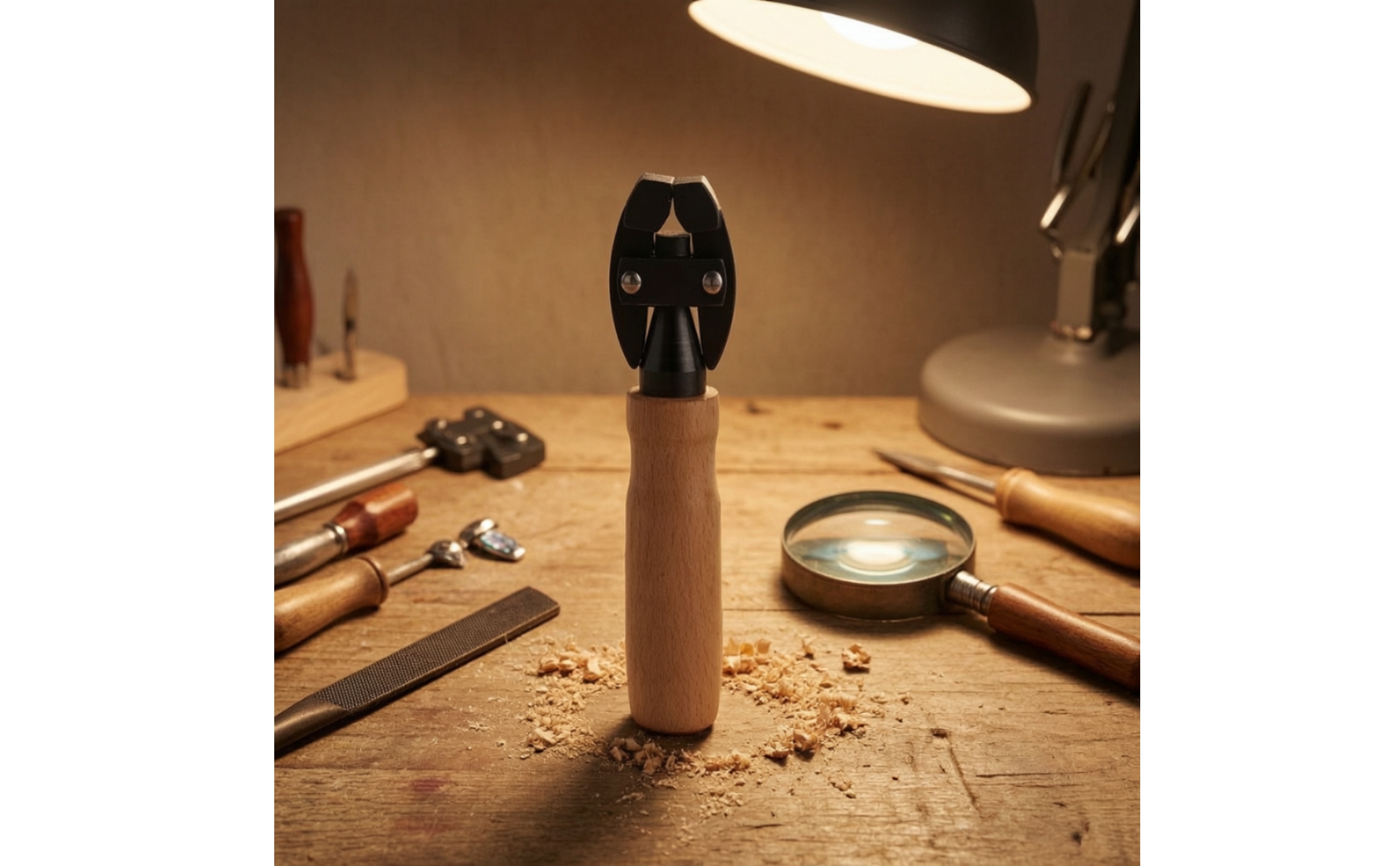 Handklemme mit Holzgriff einstellbar Klemme mit Holzgriff kompakt für Heimwerker