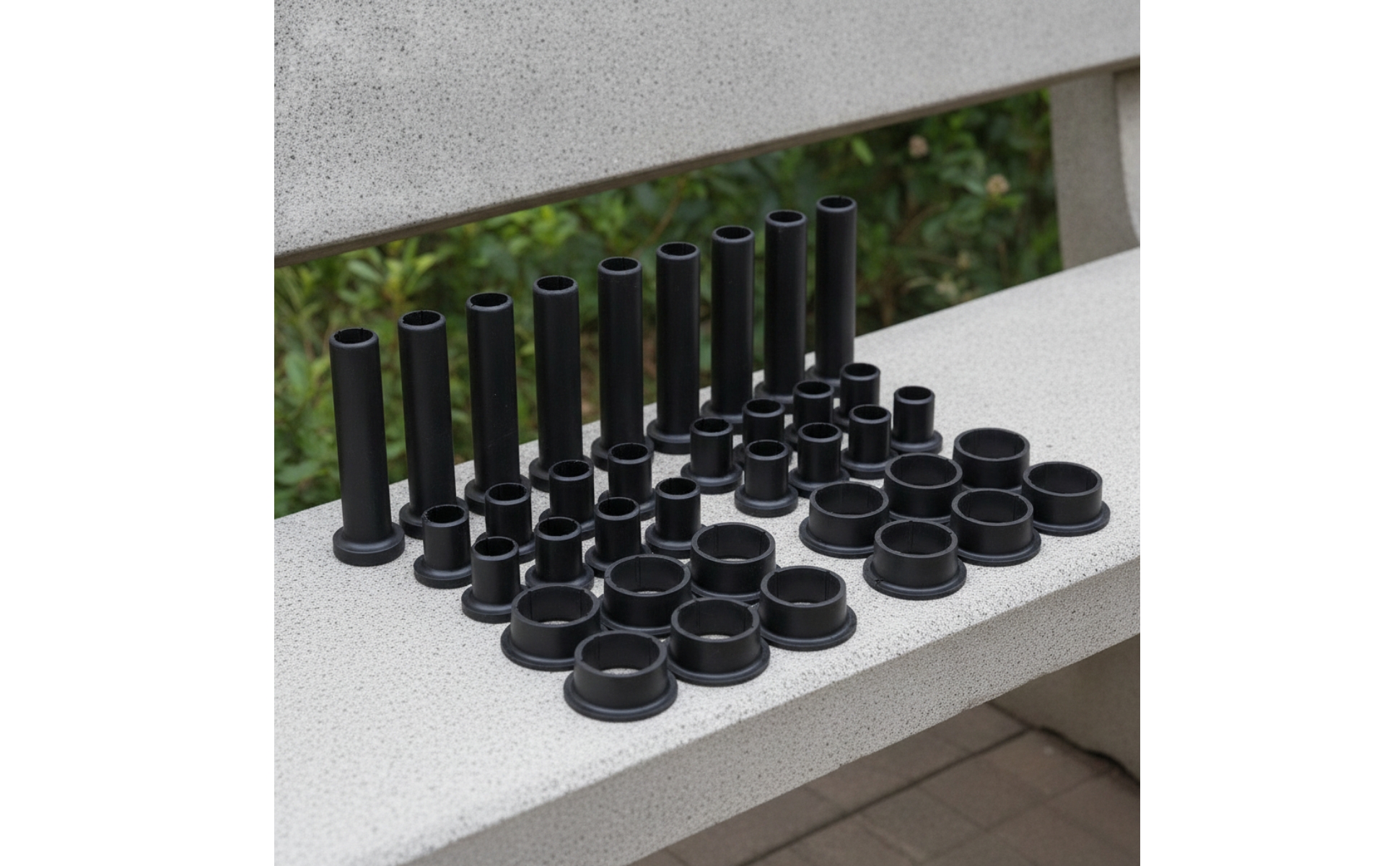 28 Pieces A-Arm Bushing Kit Replacement Control Arm Bushing Kit Black