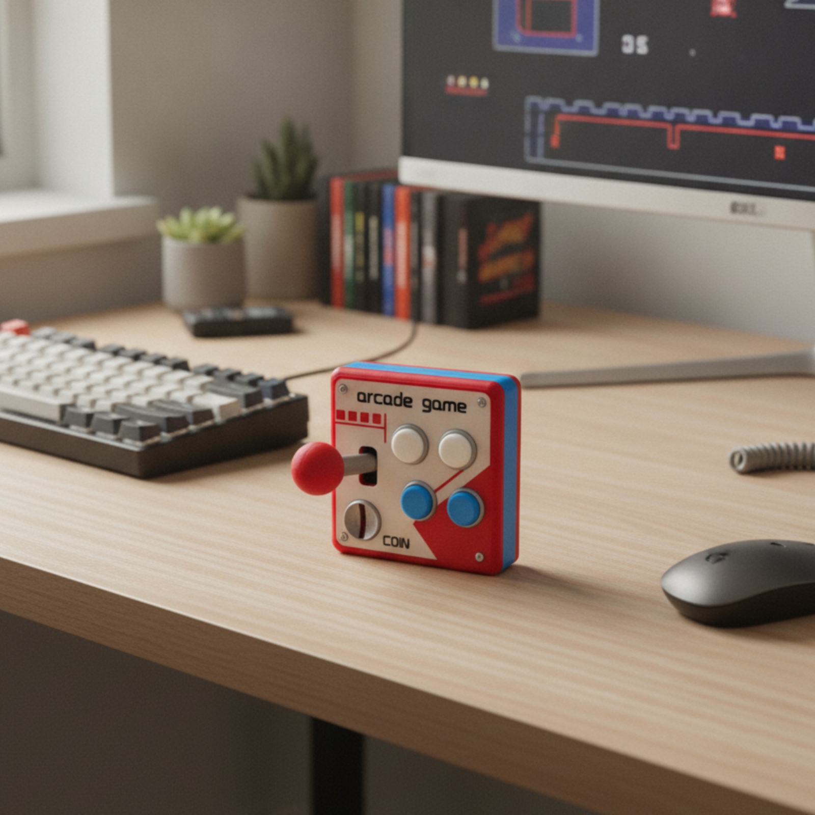 Schalterabdeckung im Arcade-Design einfach zu montieren für Spielzimmer - Produktbild 7