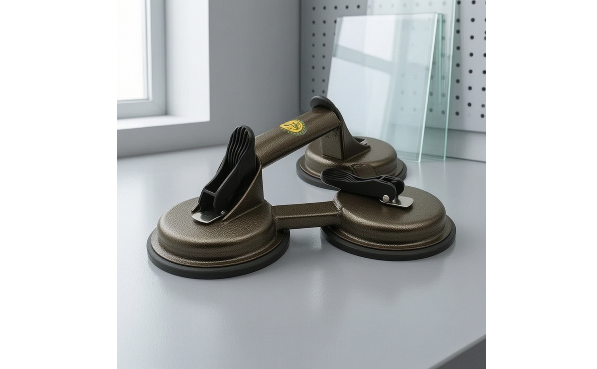 Vacuum Suction Cup Lifter Heavy-Duty Double Suction Cup Lifter Manual