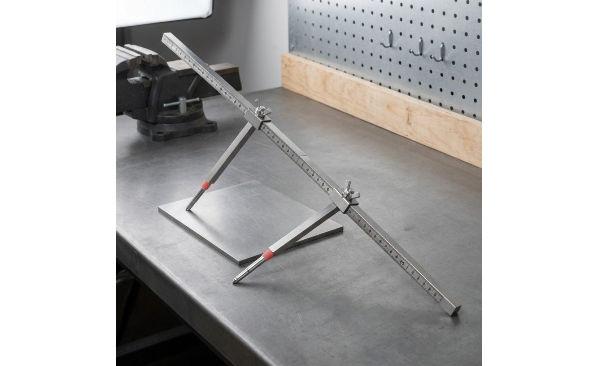 Measuring Tram Gauge Two-Dimensional Measuring Ruler with Sliding Clamps