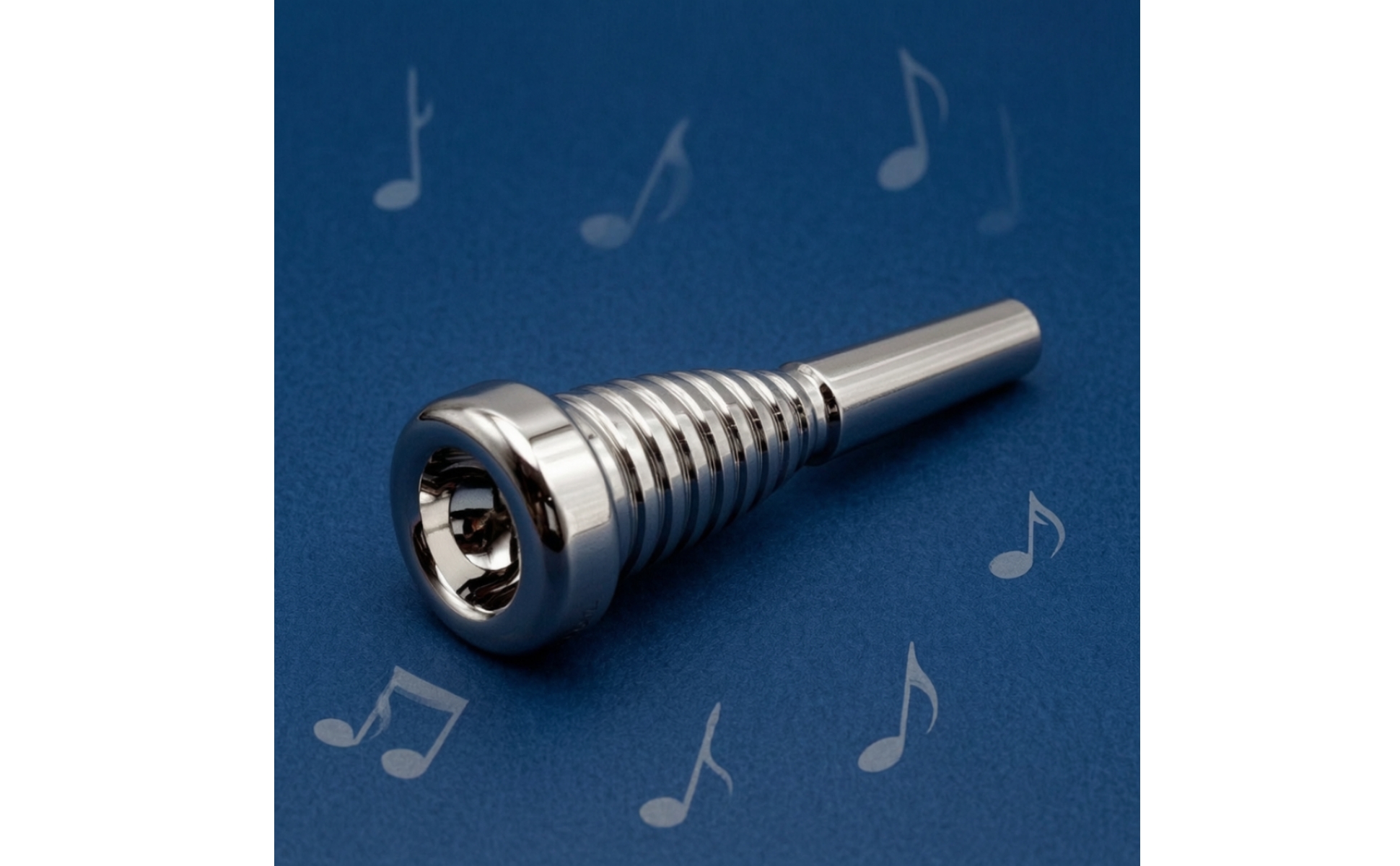 Trumpet Mouthpiece with Spiral Body Silver-Plated for Rehearsal, Students