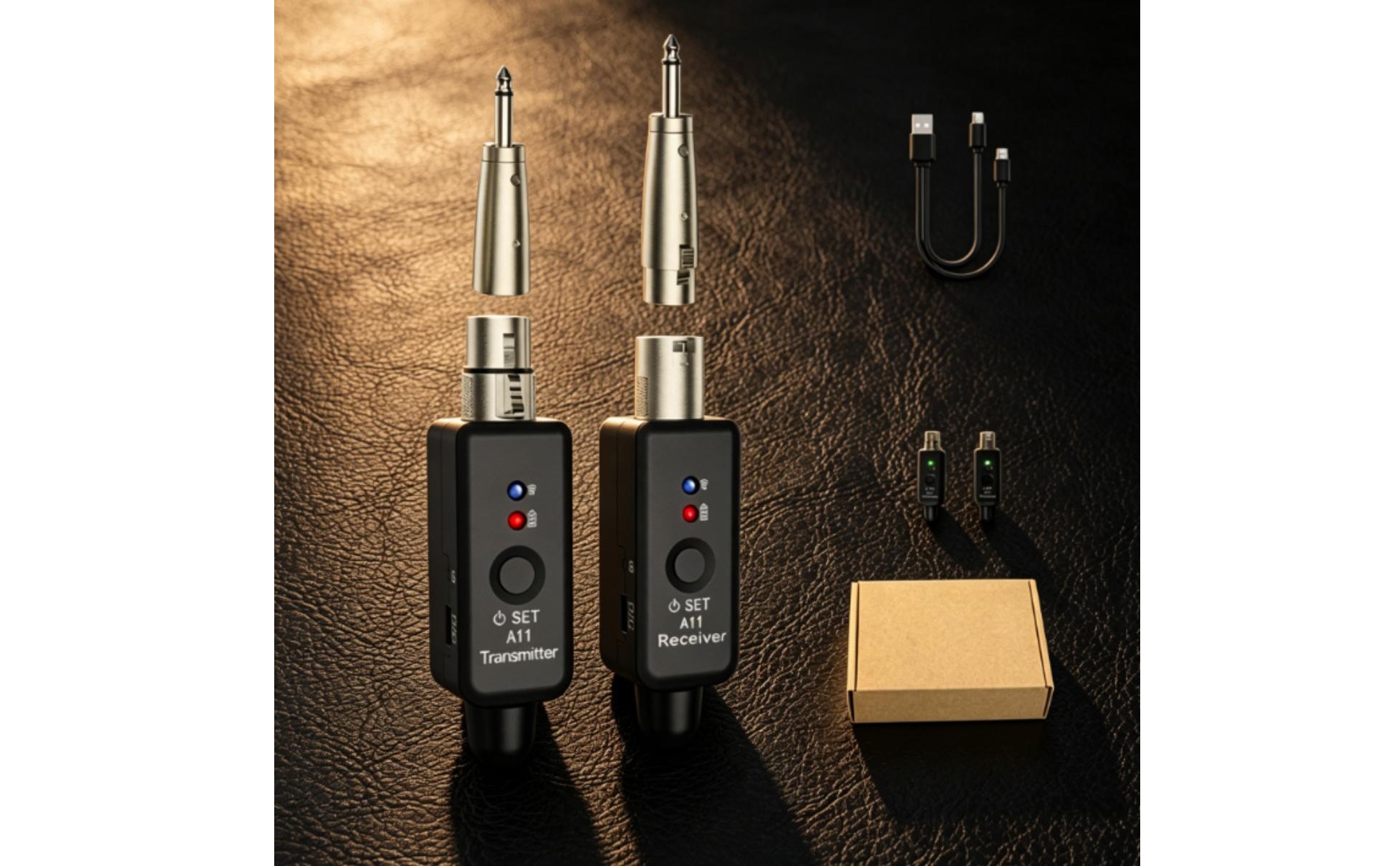 Wireless Guitar Transmitter Receiver Compact for Rehearsal, Guitarists, Bassists