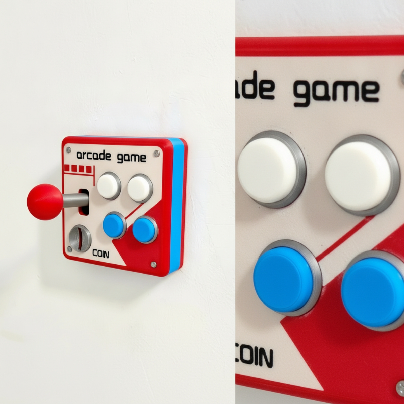 Schalterabdeckung im Arcade-Design einfach zu montieren für Spielzimmer - Produktbild 3