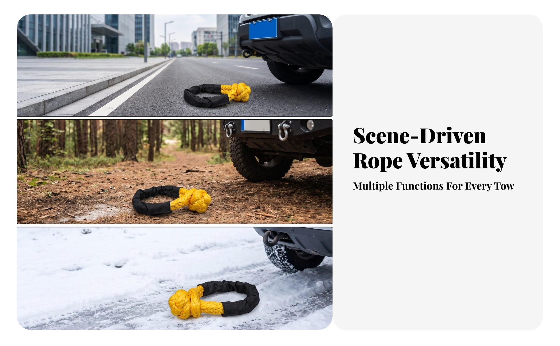 Synthetic Soft Guarding Sleeve Towing Knot-Ended