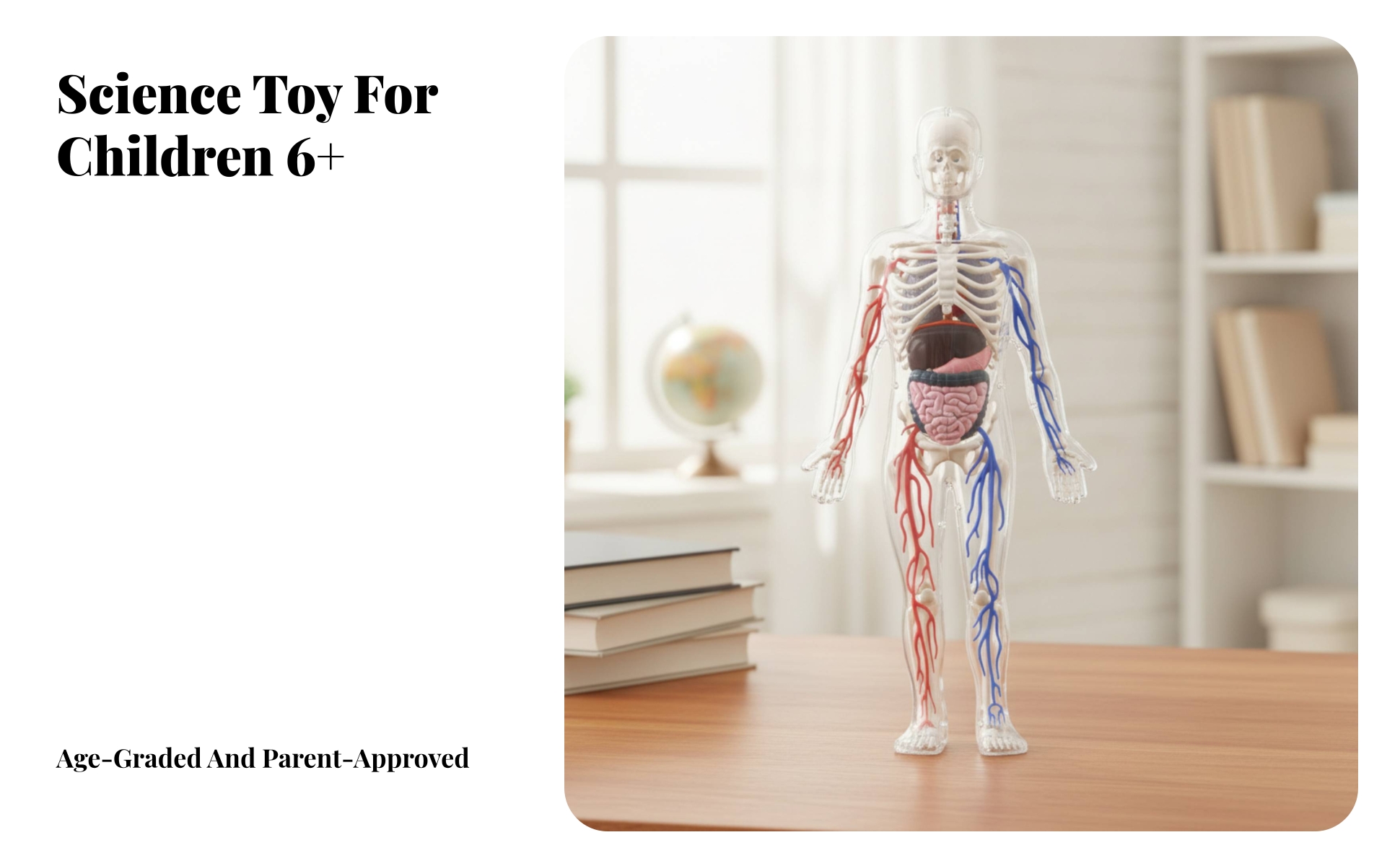Glow-in-the-Dark Physiological Model Colored Structural Parts Detachable Organ
